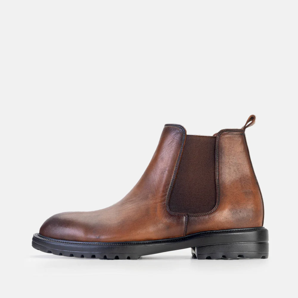Volzak 5302 Vintage Brown Leather Ankle Boot