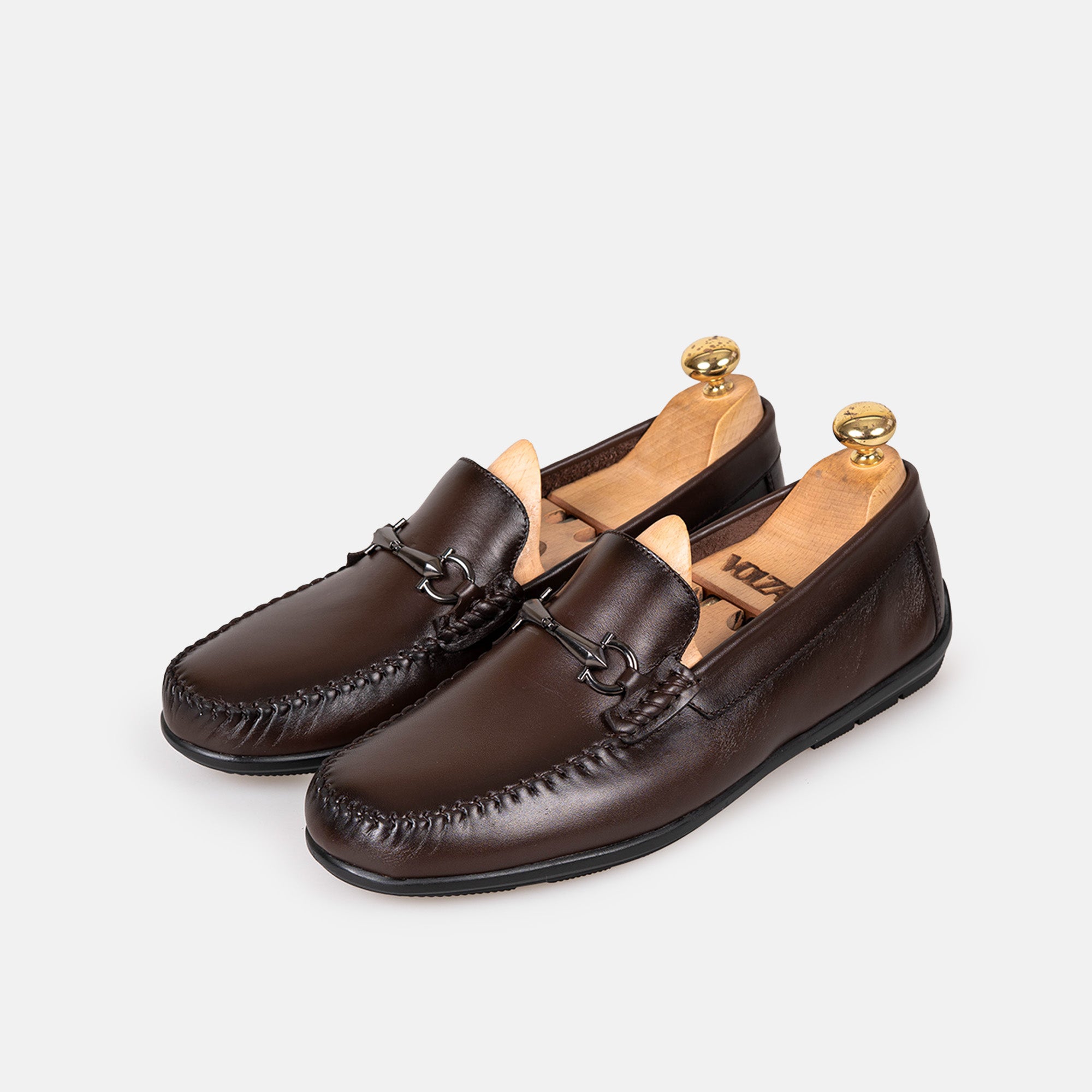 Volzak 5419 Mocassin en cuir Marron
