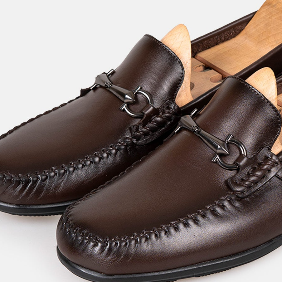 Volzak 5419 Mocassin en cuir Marron