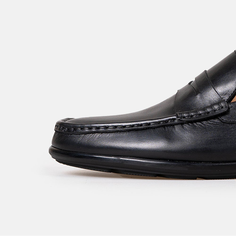 Volzak 5420 Mocassin en cuir Noir