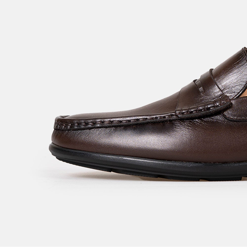 Volzak 5420 Mocassin en cuir Marron