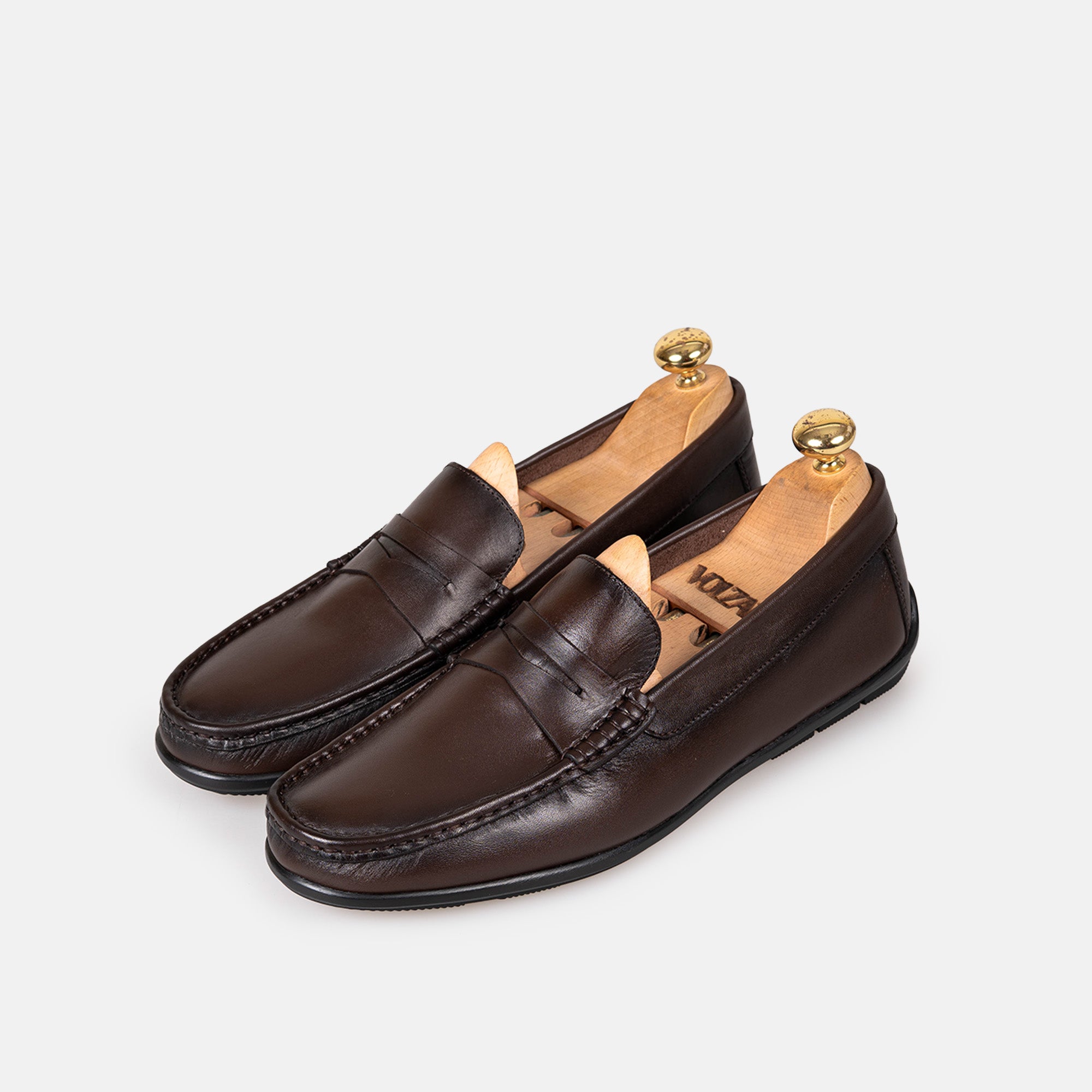 Volzak 5420 Mocassin en cuir Marron