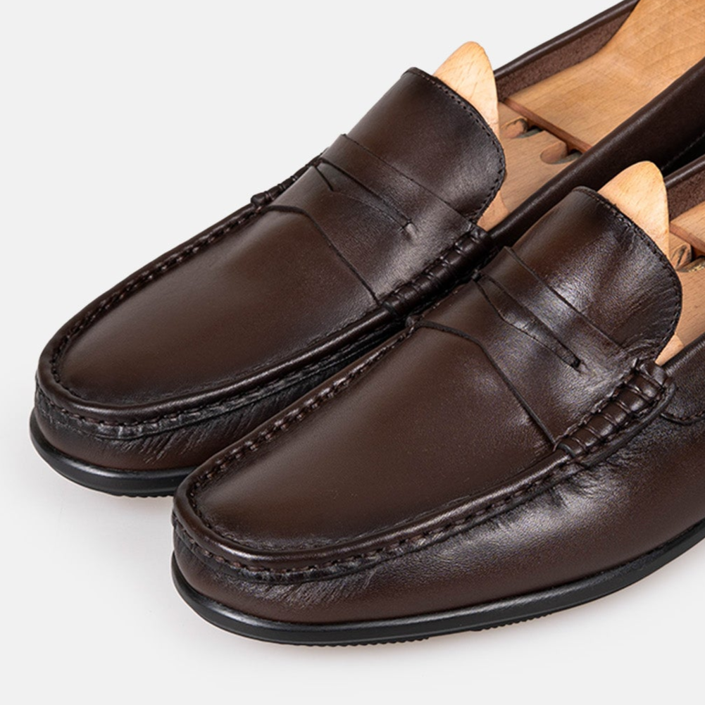 Volzak 5420 Mocassin en cuir Marron