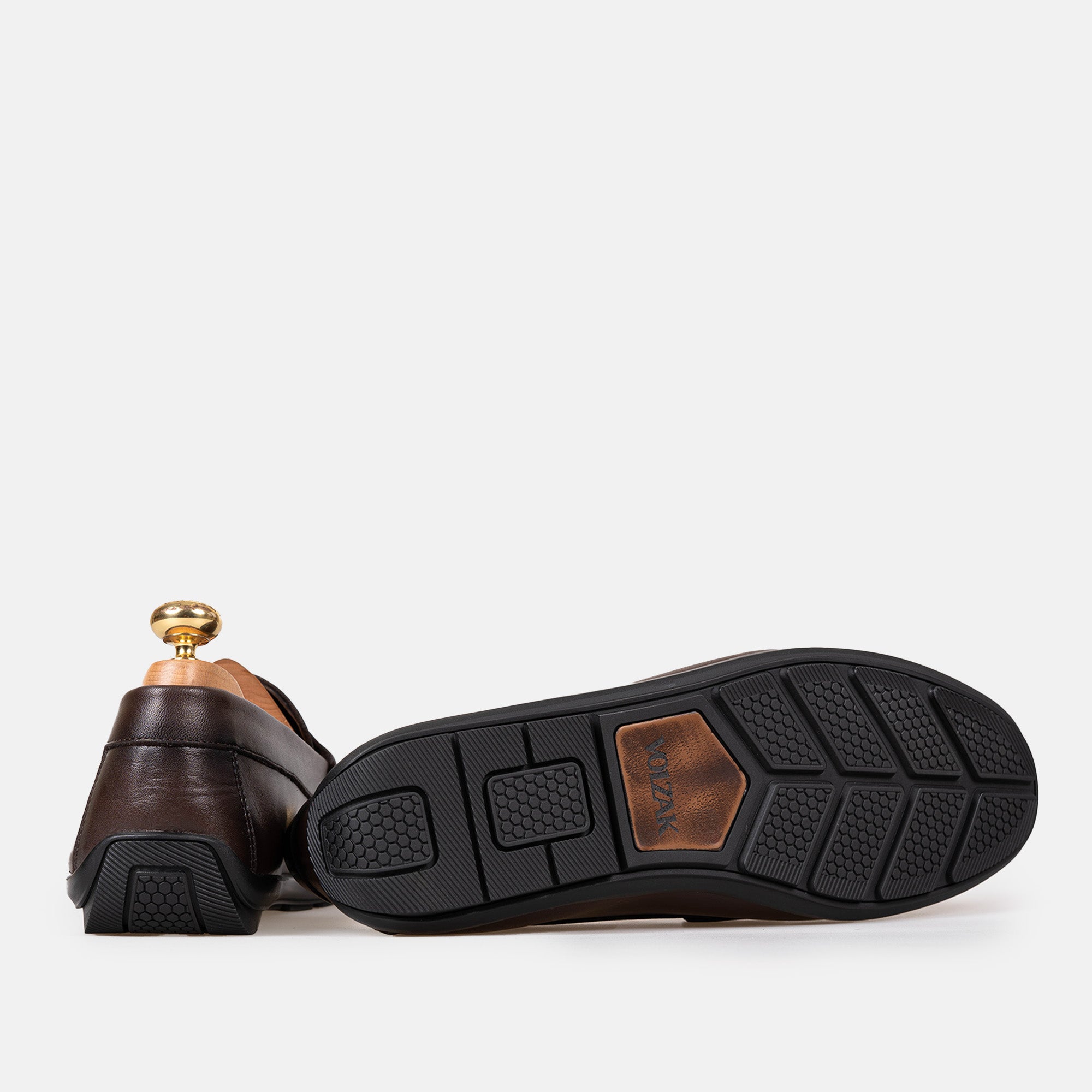 Volzak 5420 Mocassin en cuir Marron