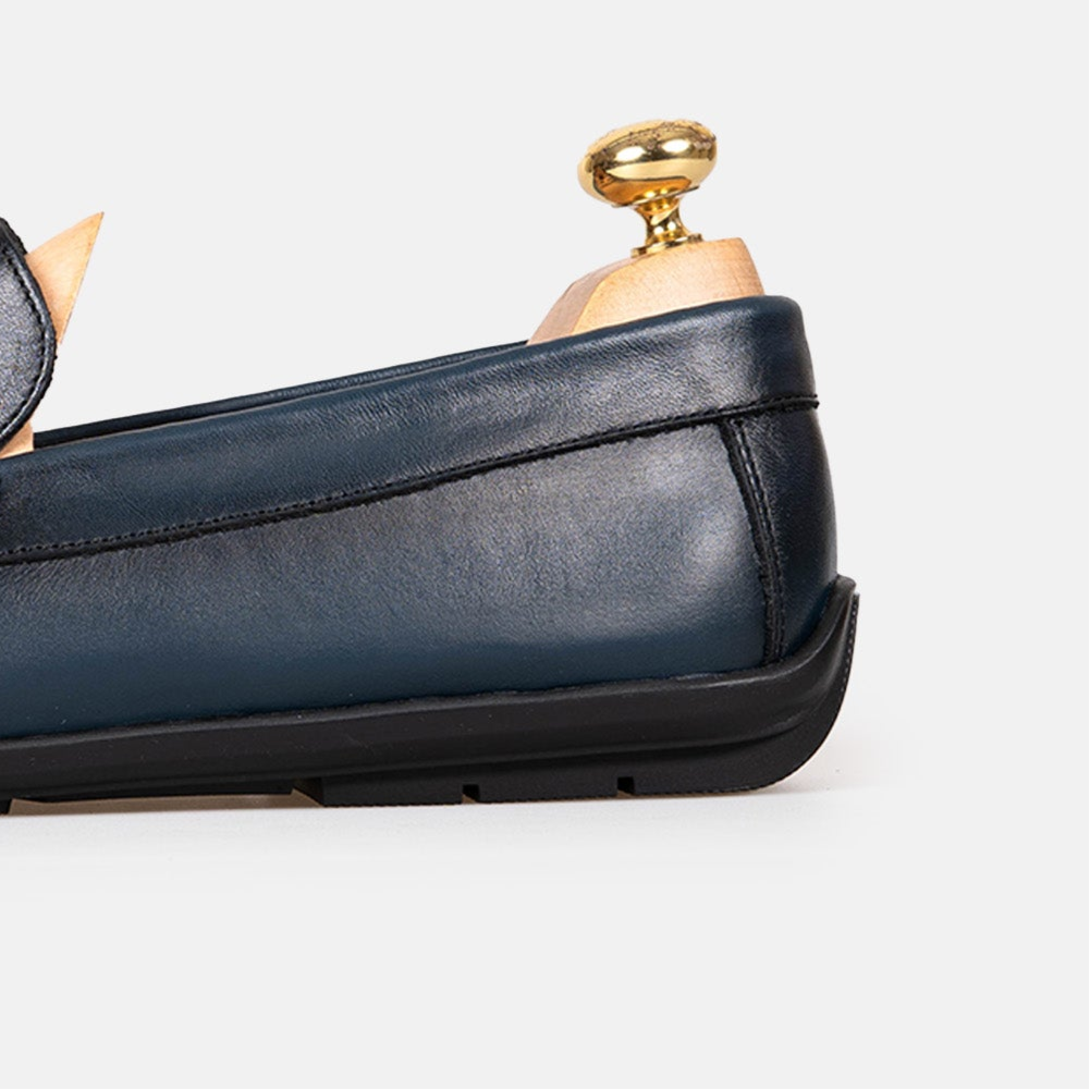 Volzak 5420 Mocassin en cuir Bleu