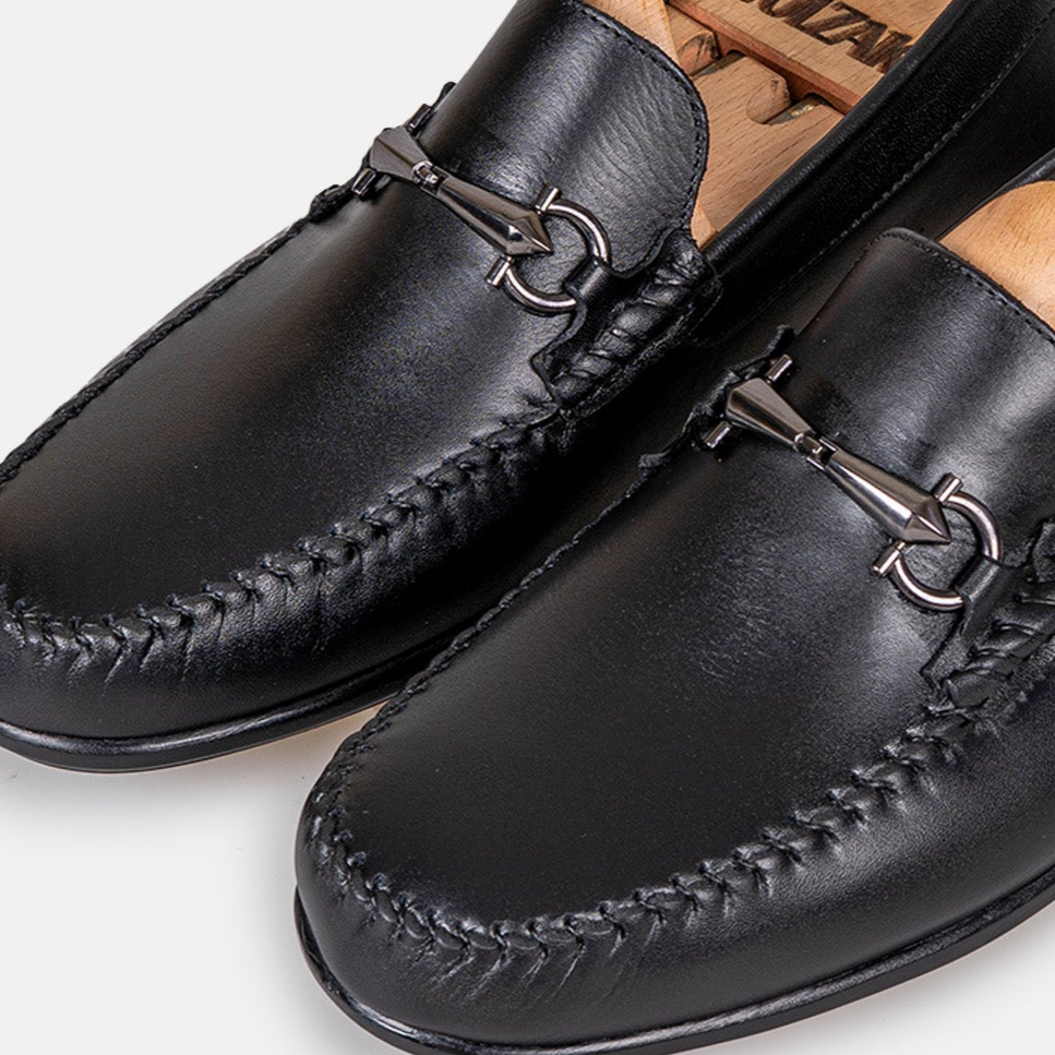 Volzak 5419 Mocassin en cuir Noir