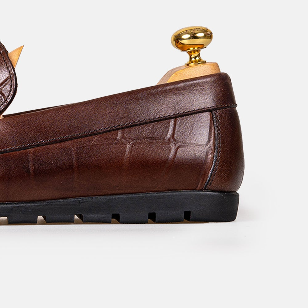 Volzak 048 Mocassin en cuir Marron