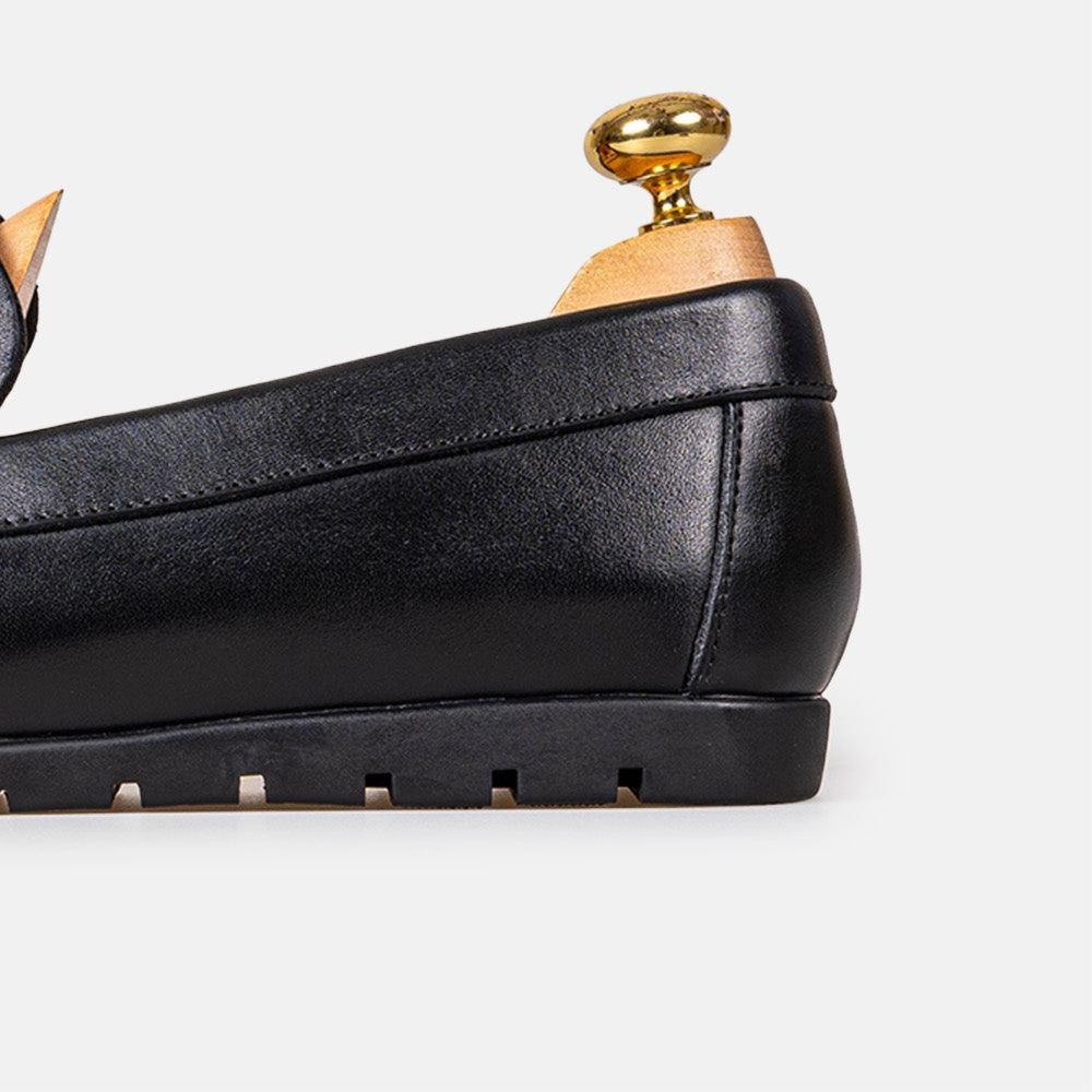 Volzak 0100 Mocassin en cuir Noir