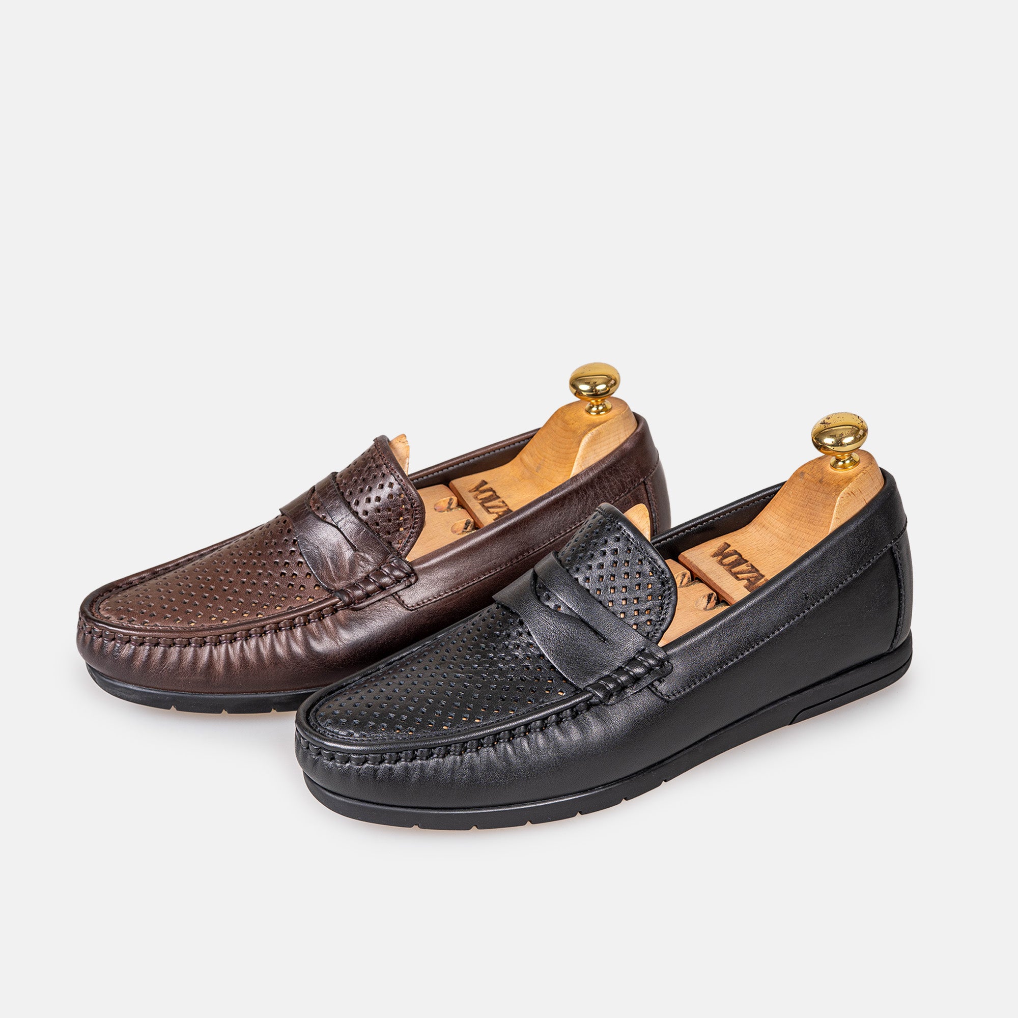 Volzak 050 Mocassin en cuir Marron