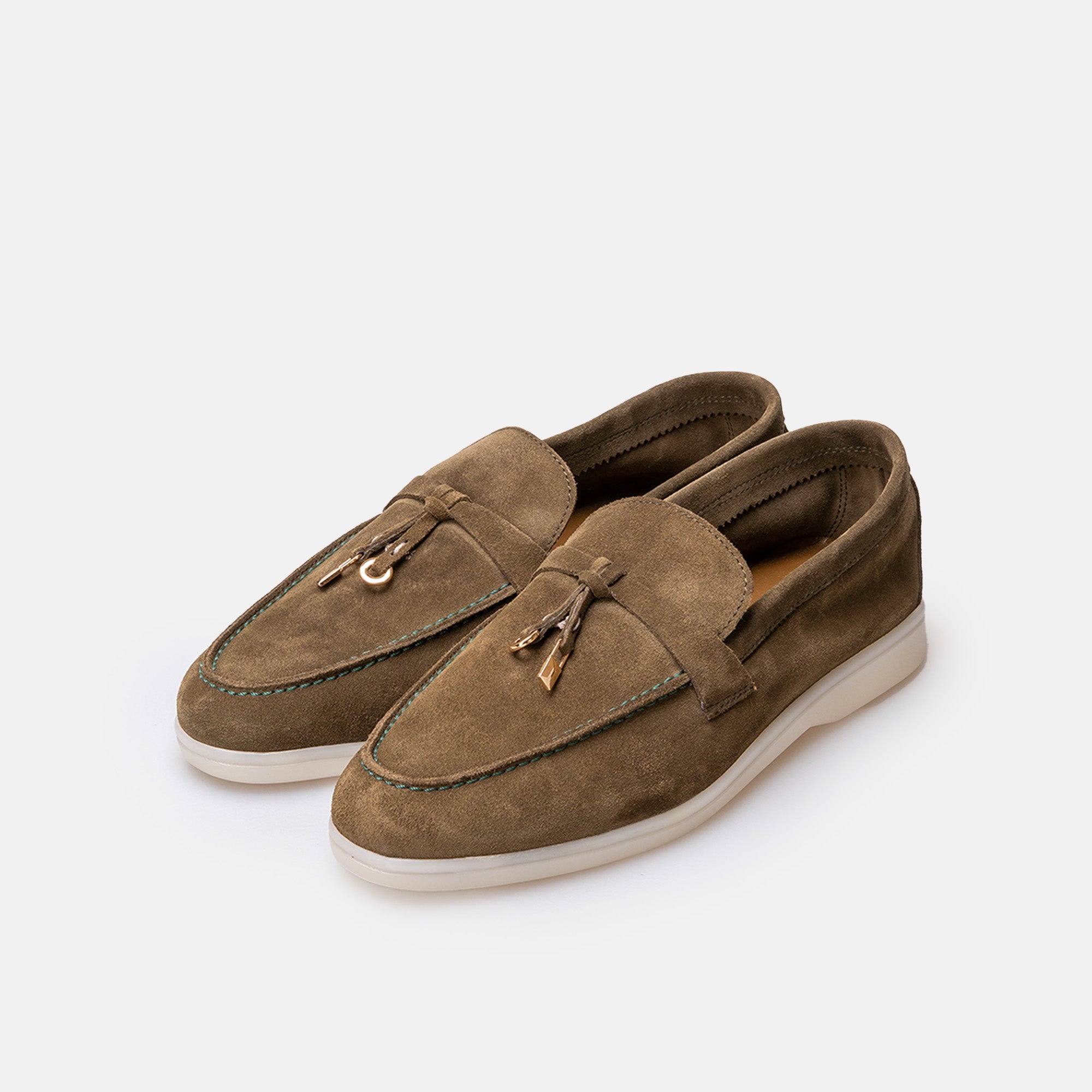 Volzak 32 mocassin en daim Vert