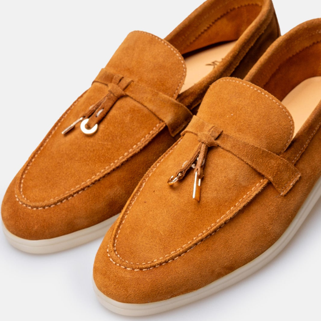 Volzak 32 mocassin en daim Camel