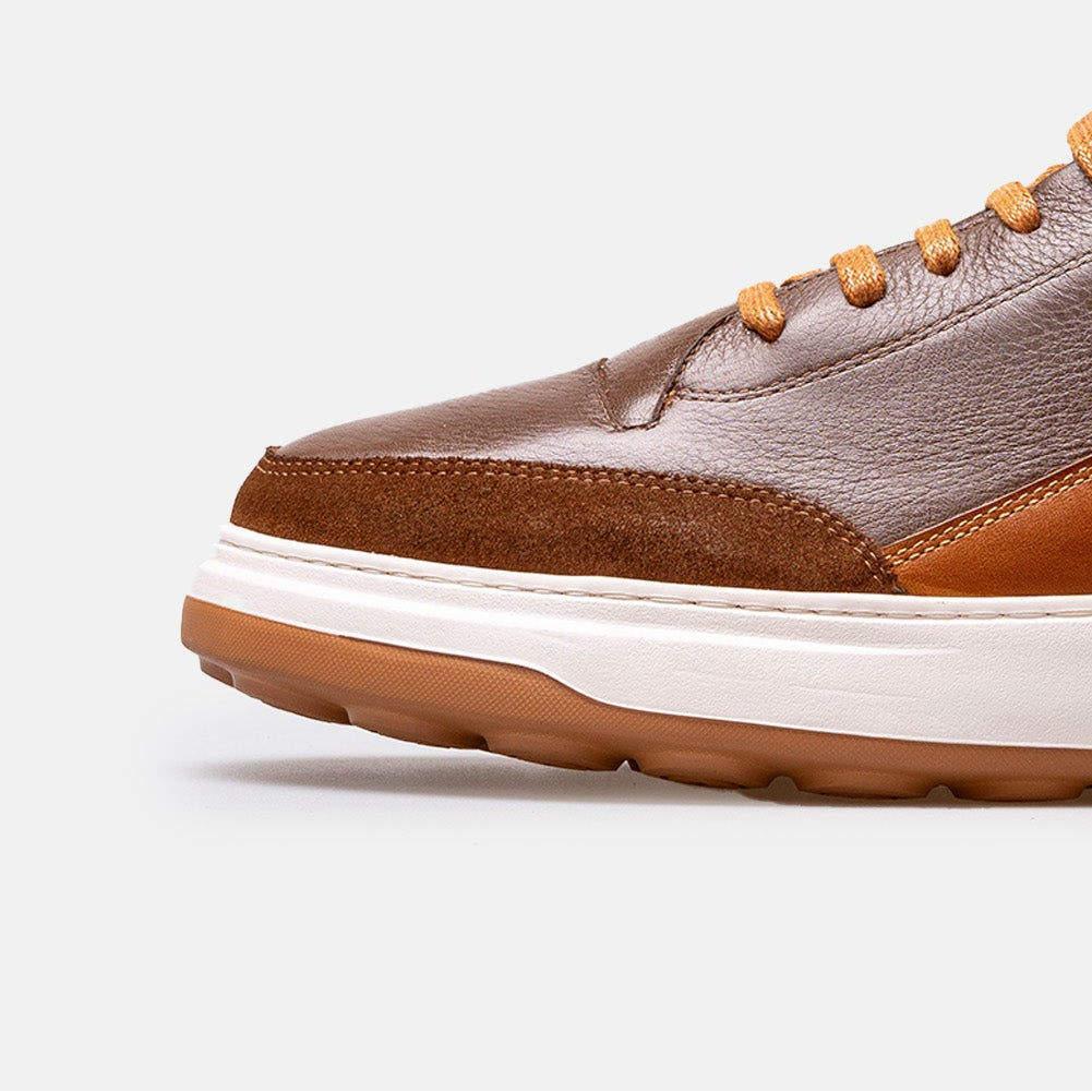 Volzak 6056 basket en cuir Marron