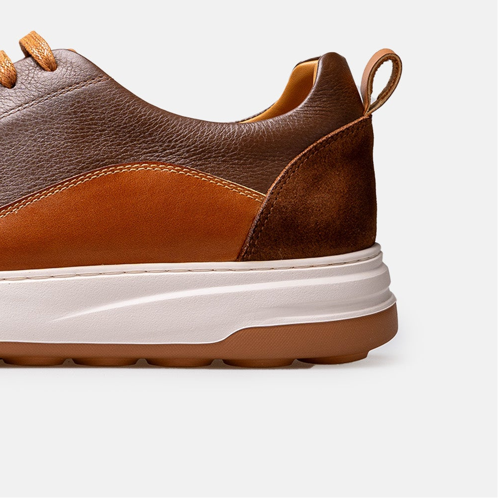Volzak 6056 basket en cuir Marron