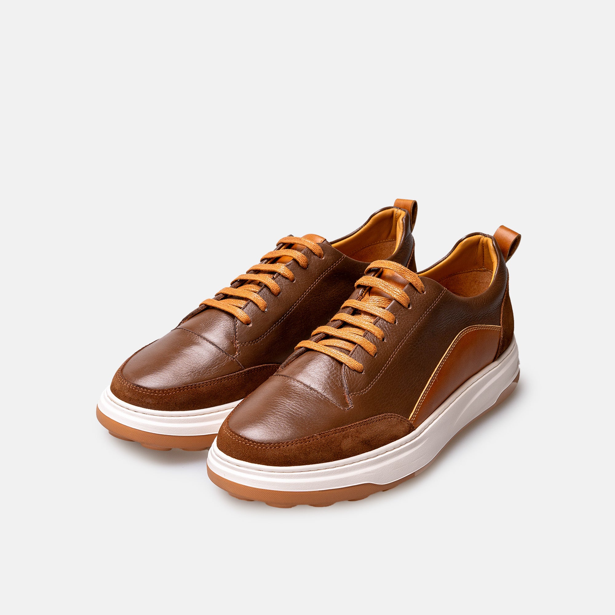Volzak 6056 basket en cuir Marron