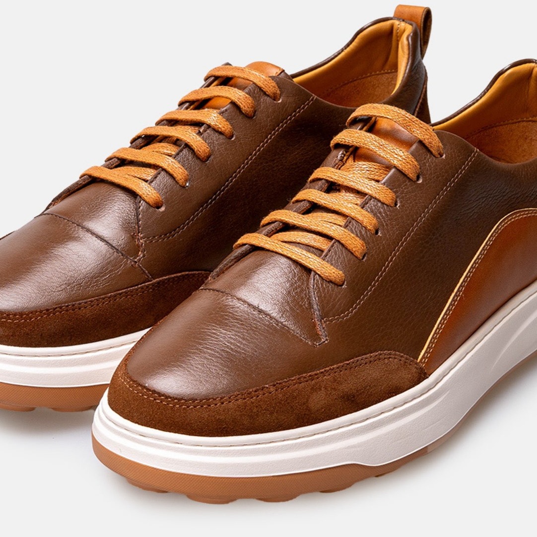 Volzak 6056 basket en cuir Marron