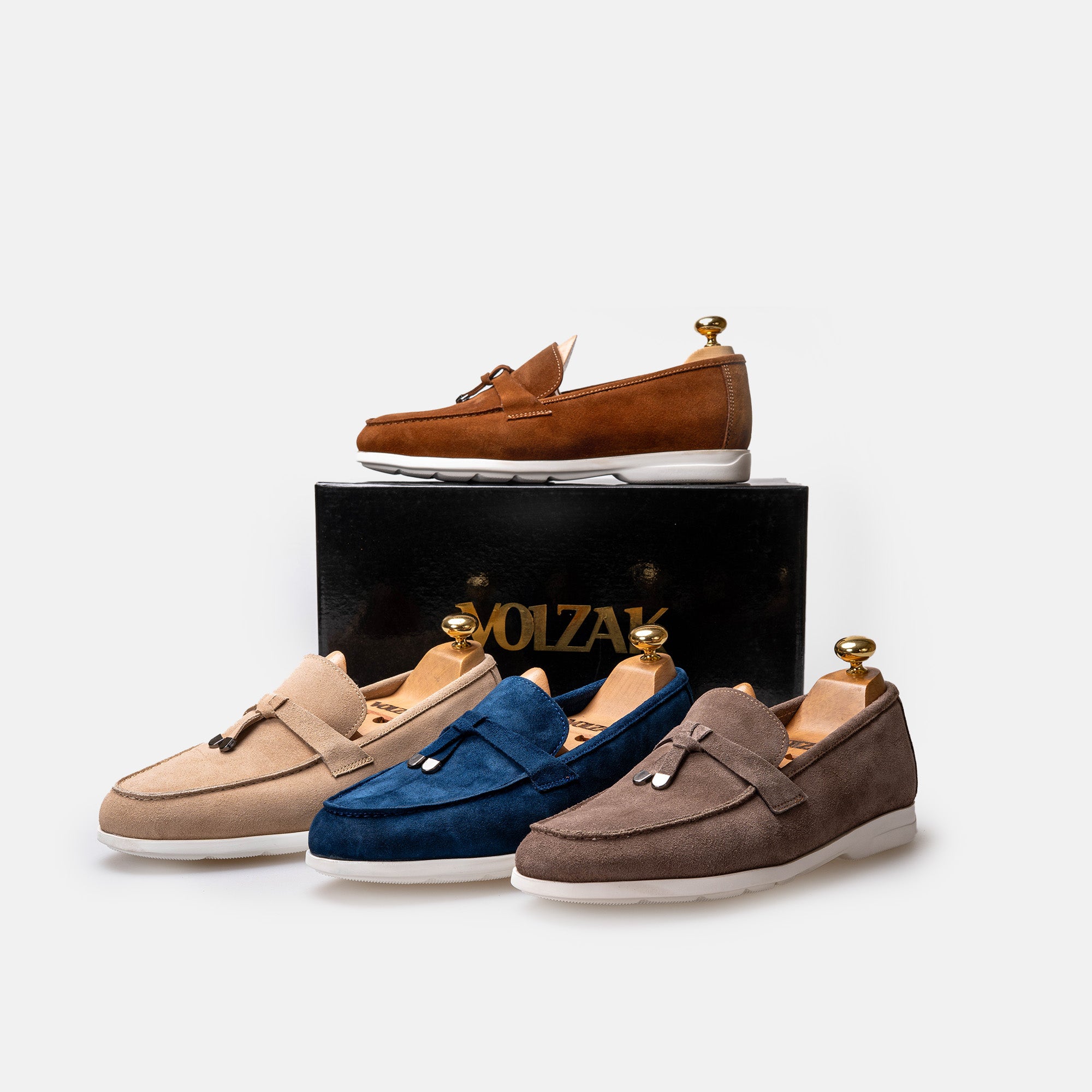 Volzak 3062 Mocassin en daim Beige