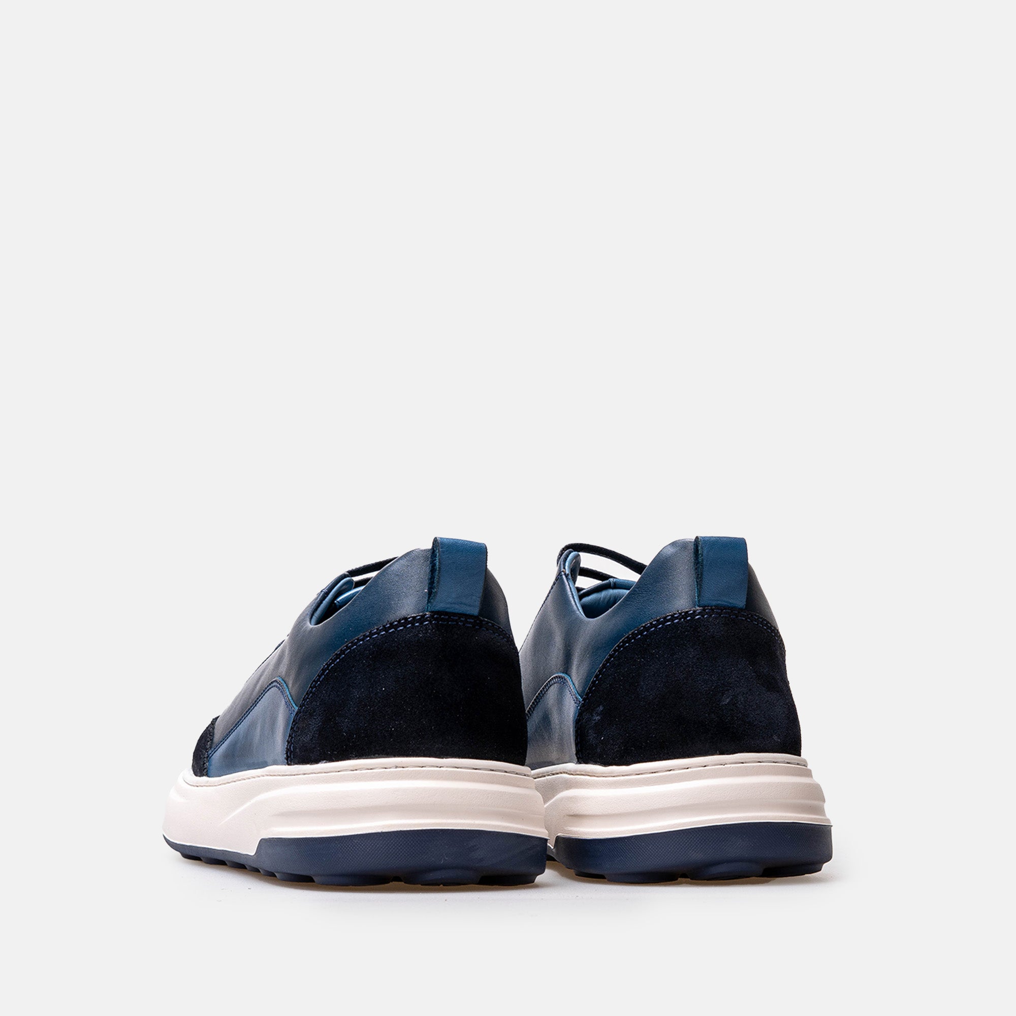 Volzak 6056 basket en cuir Bleu