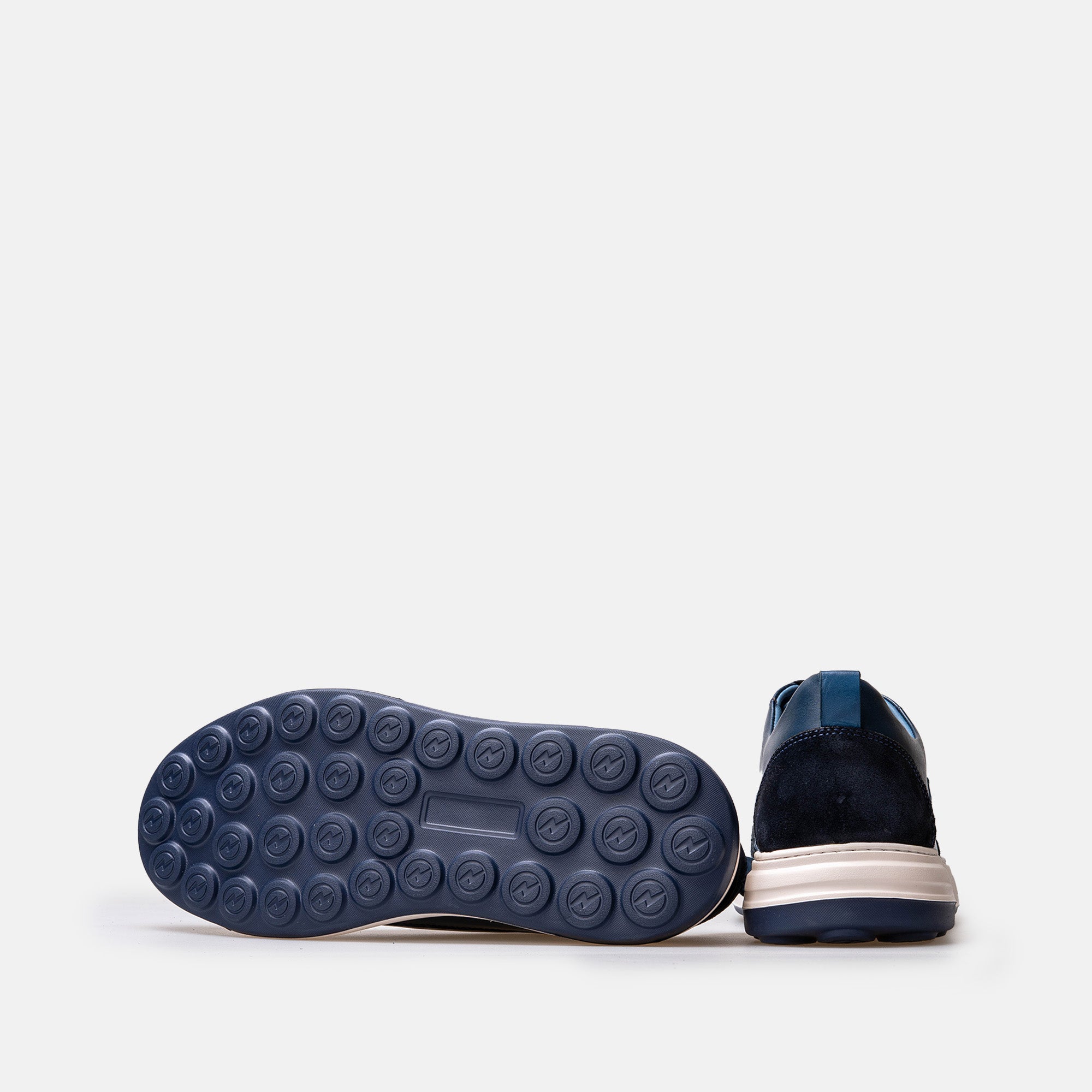 Volzak 6056 basket en cuir Bleu