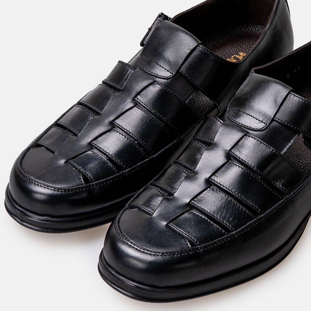 Volzak 5422 Sandale en cuir Noir