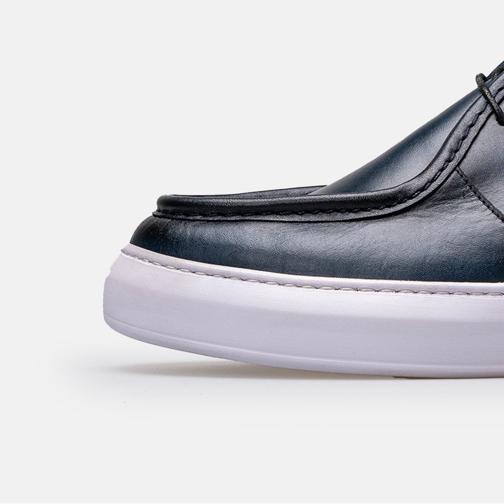 Volzak 5418 basket en cuir Bleu