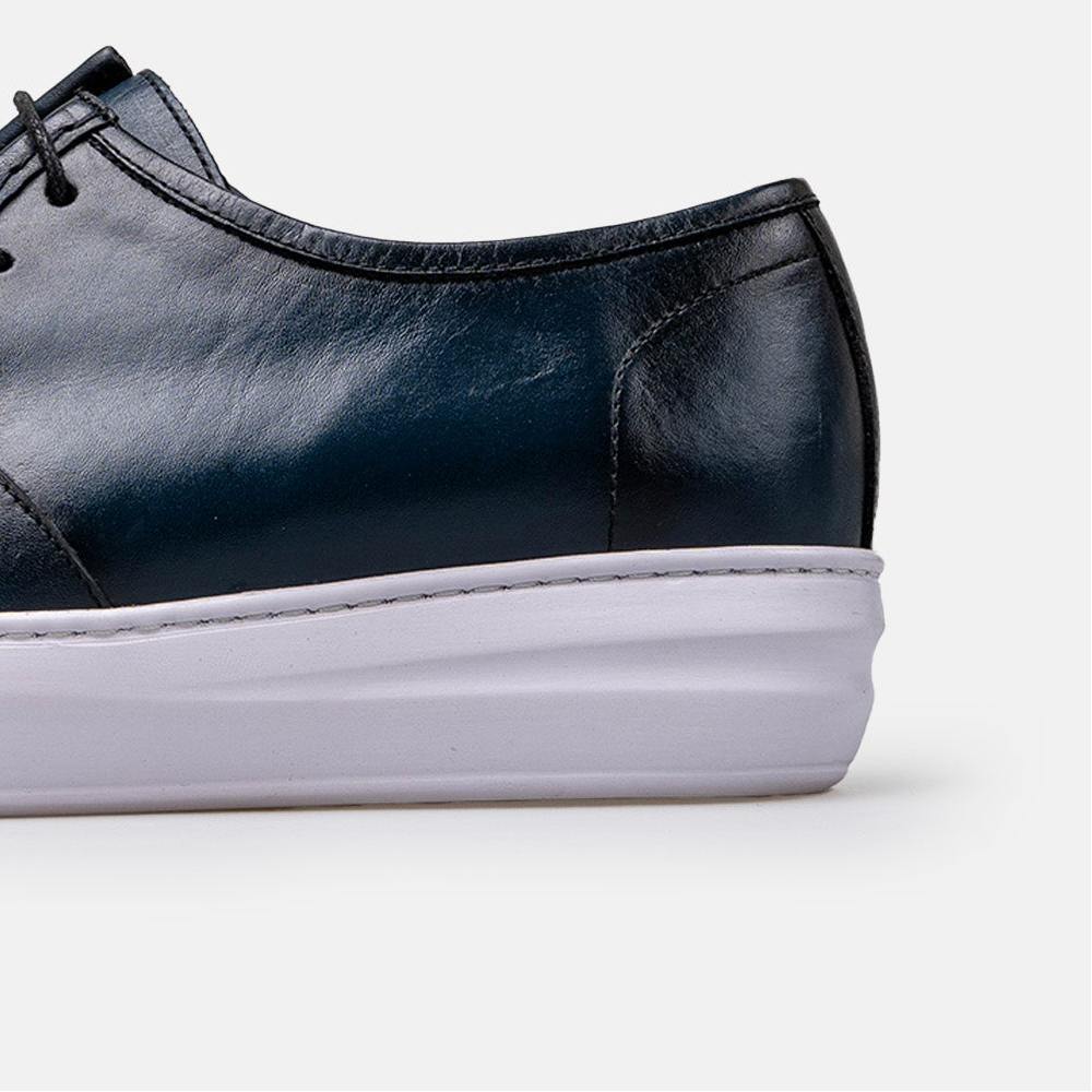 Volzak 5418 basket en cuir Bleu