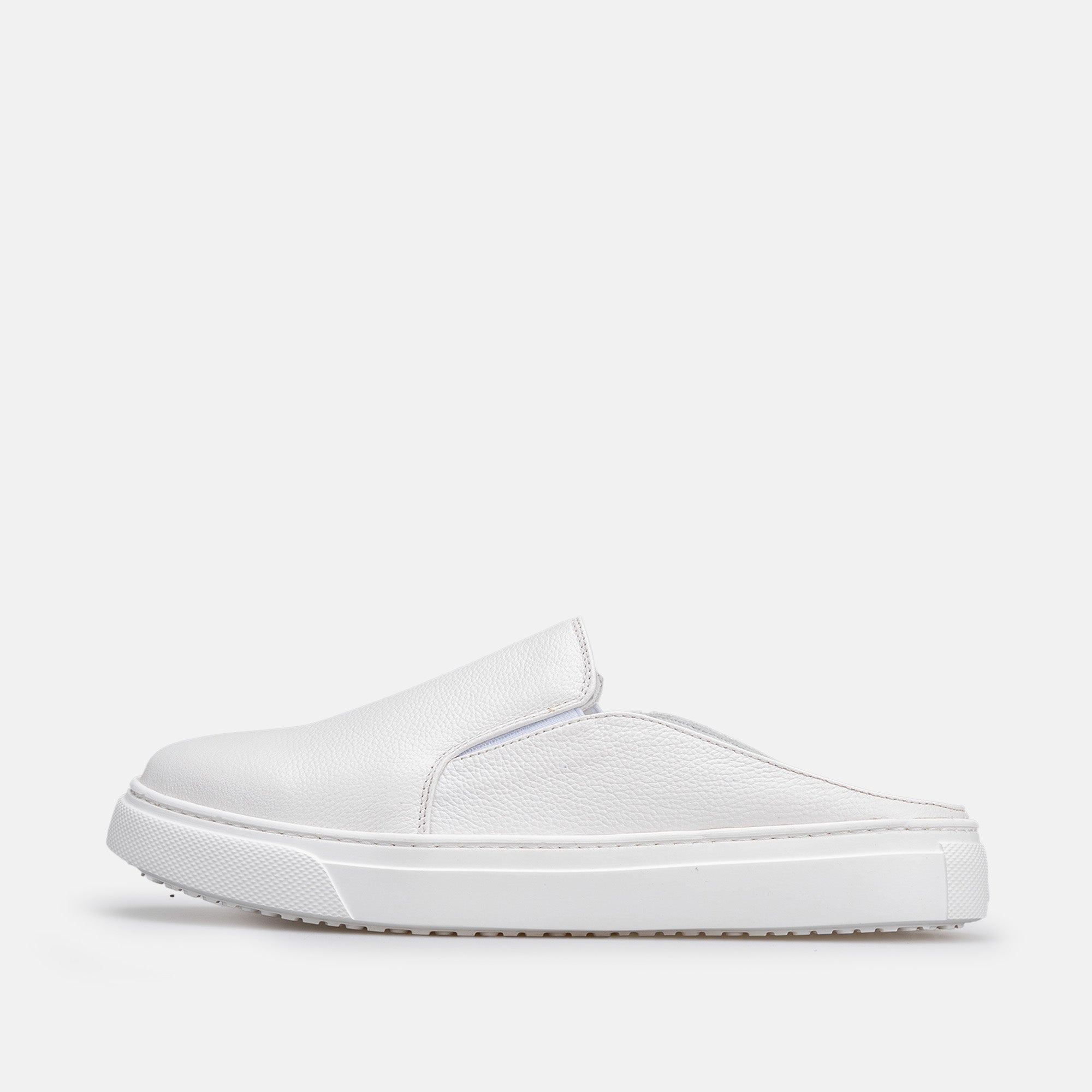 Volzak 301 Mule en cuir Blanc