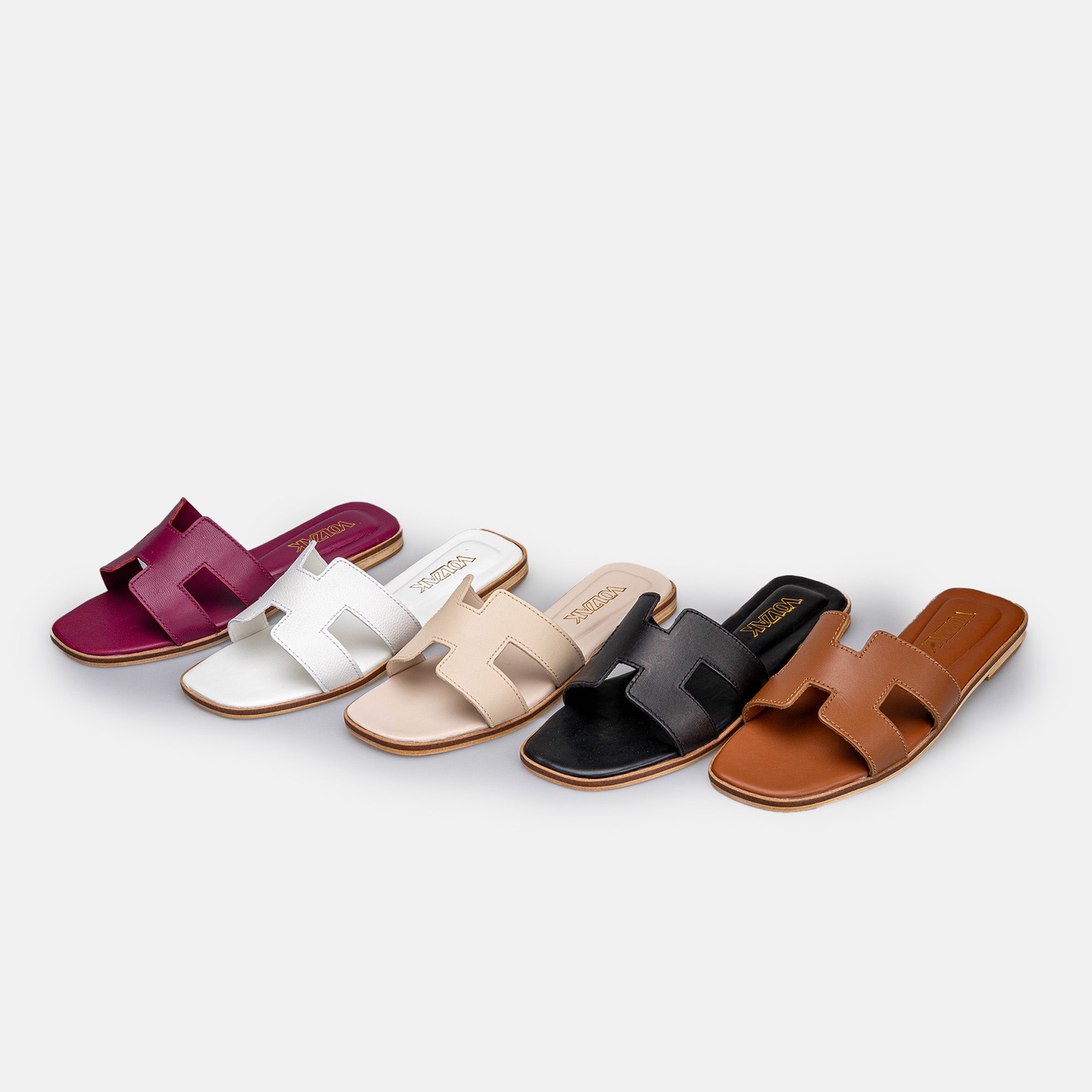 Volzak 900 Sandale en cuir Camel