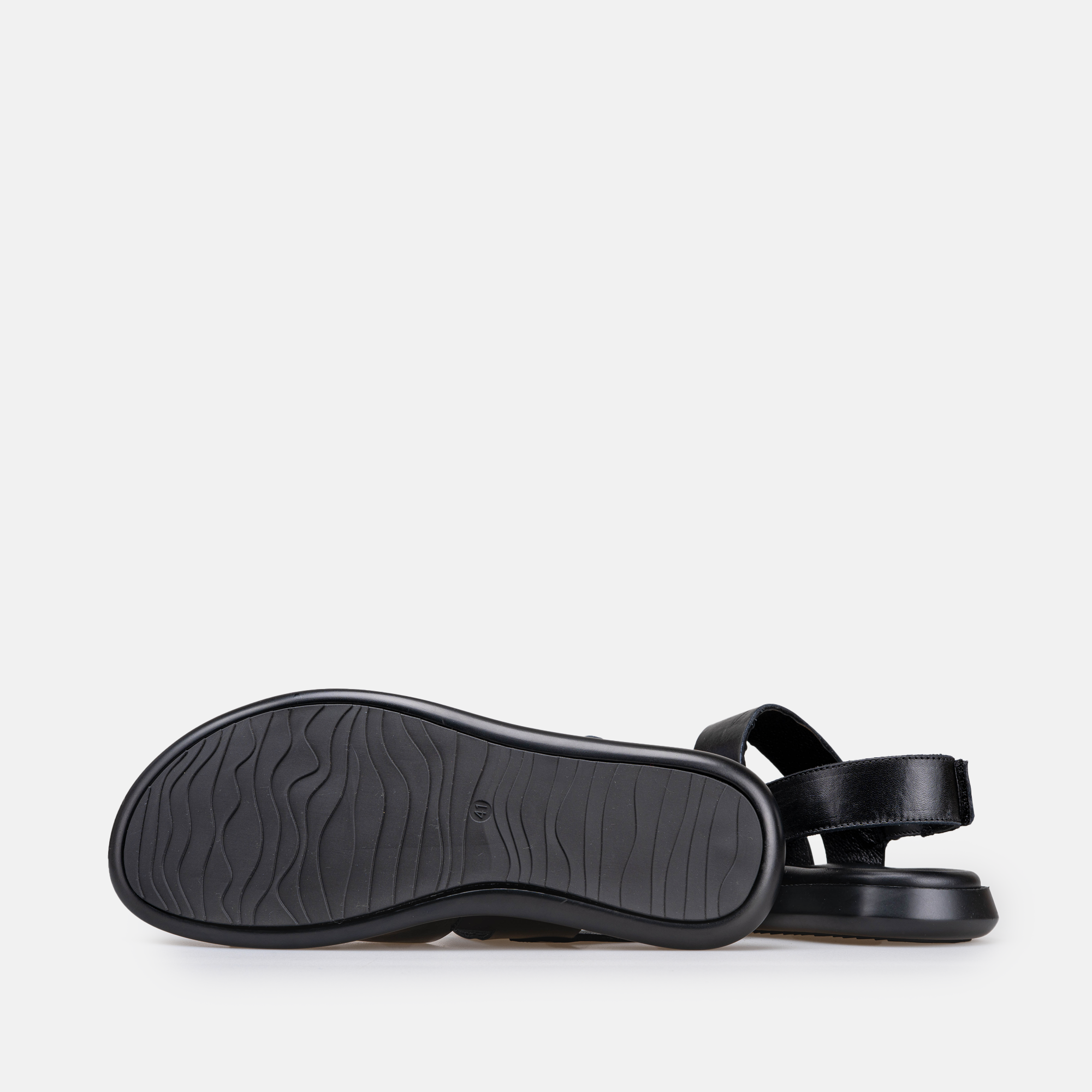 Volzak 5428 Sandale en cuir Noir