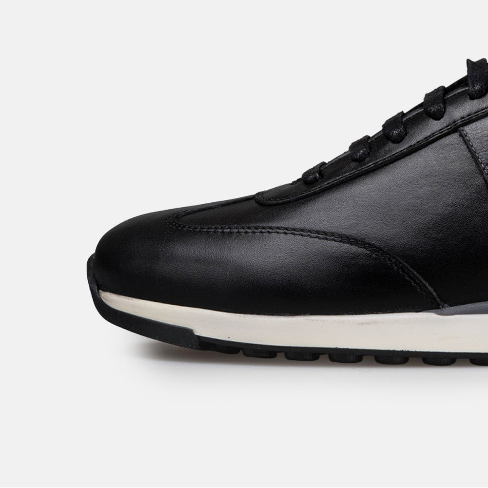 Volzak 6048 Basket en cuir Noir Gris