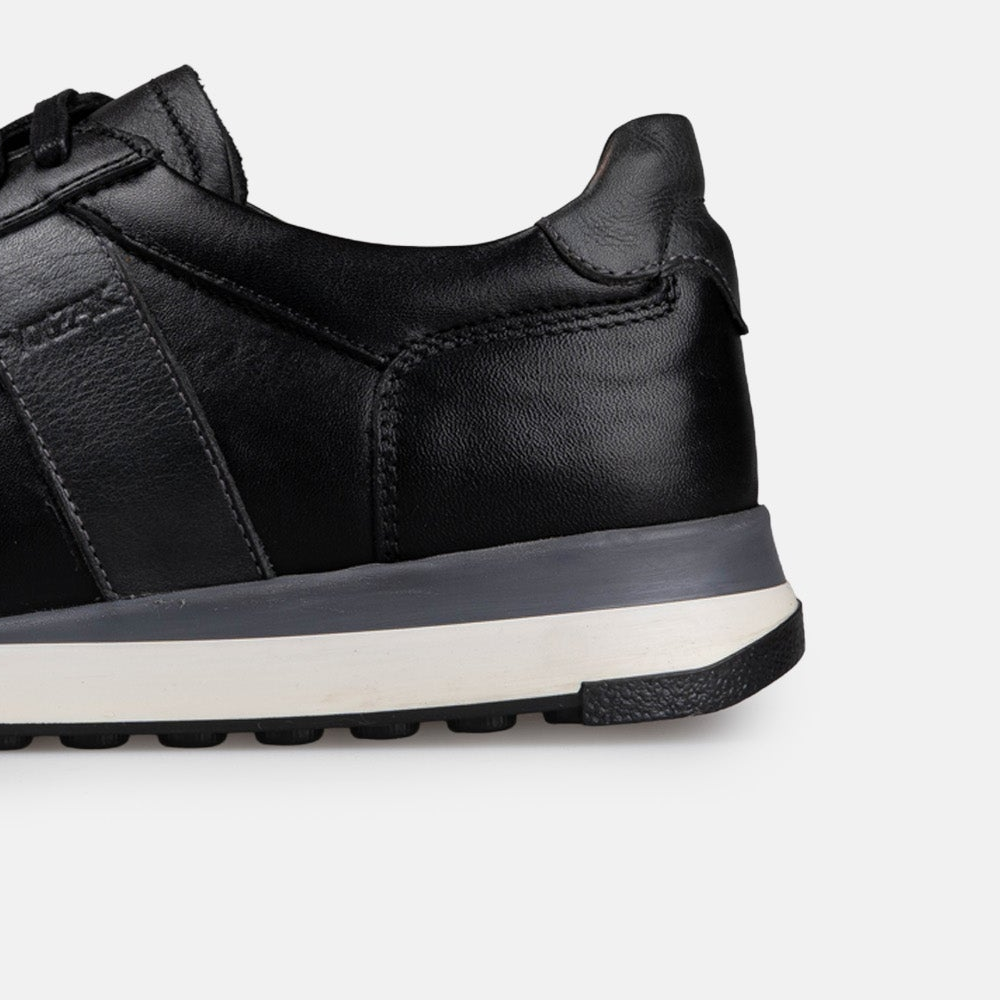 Volzak 6048 Basket en cuir Noir Gris