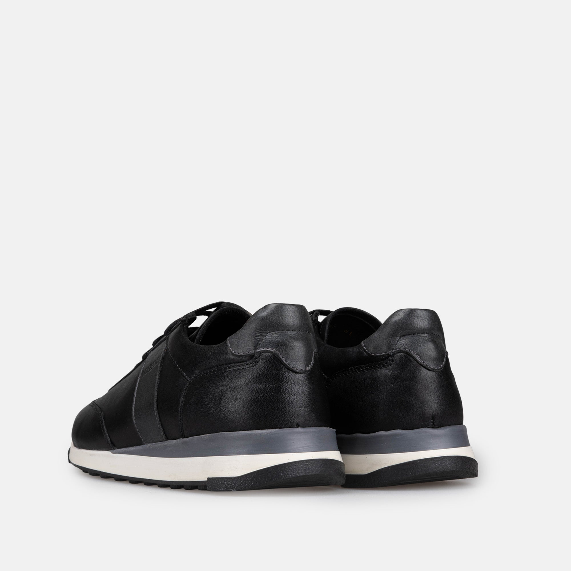 Volzak 6048 Basket en cuir Noir Gris
