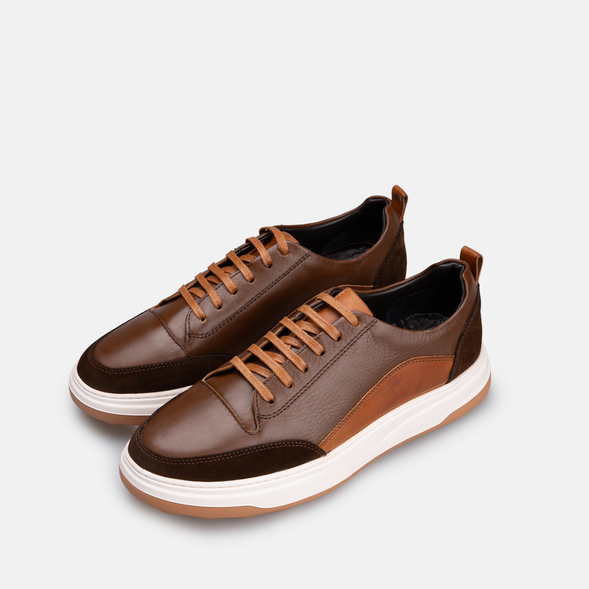 Volzak 6056 basket en cuir Marron
