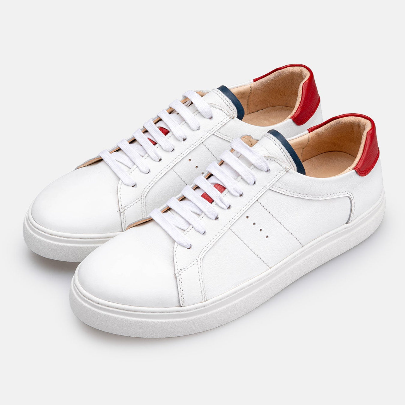 Volzak 7011 basket en cuir Blanc