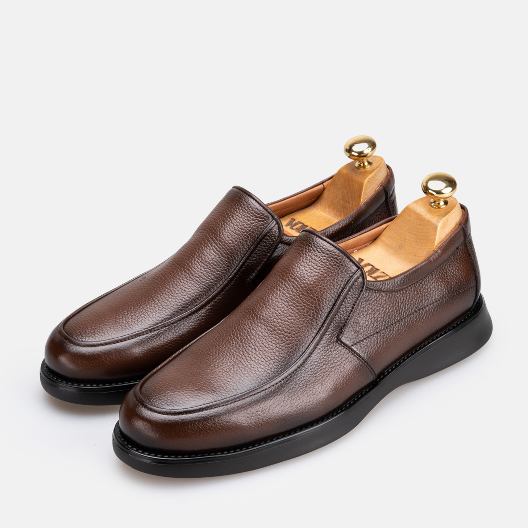 Volzak 5512 chaussure en cuir Marron Grainé