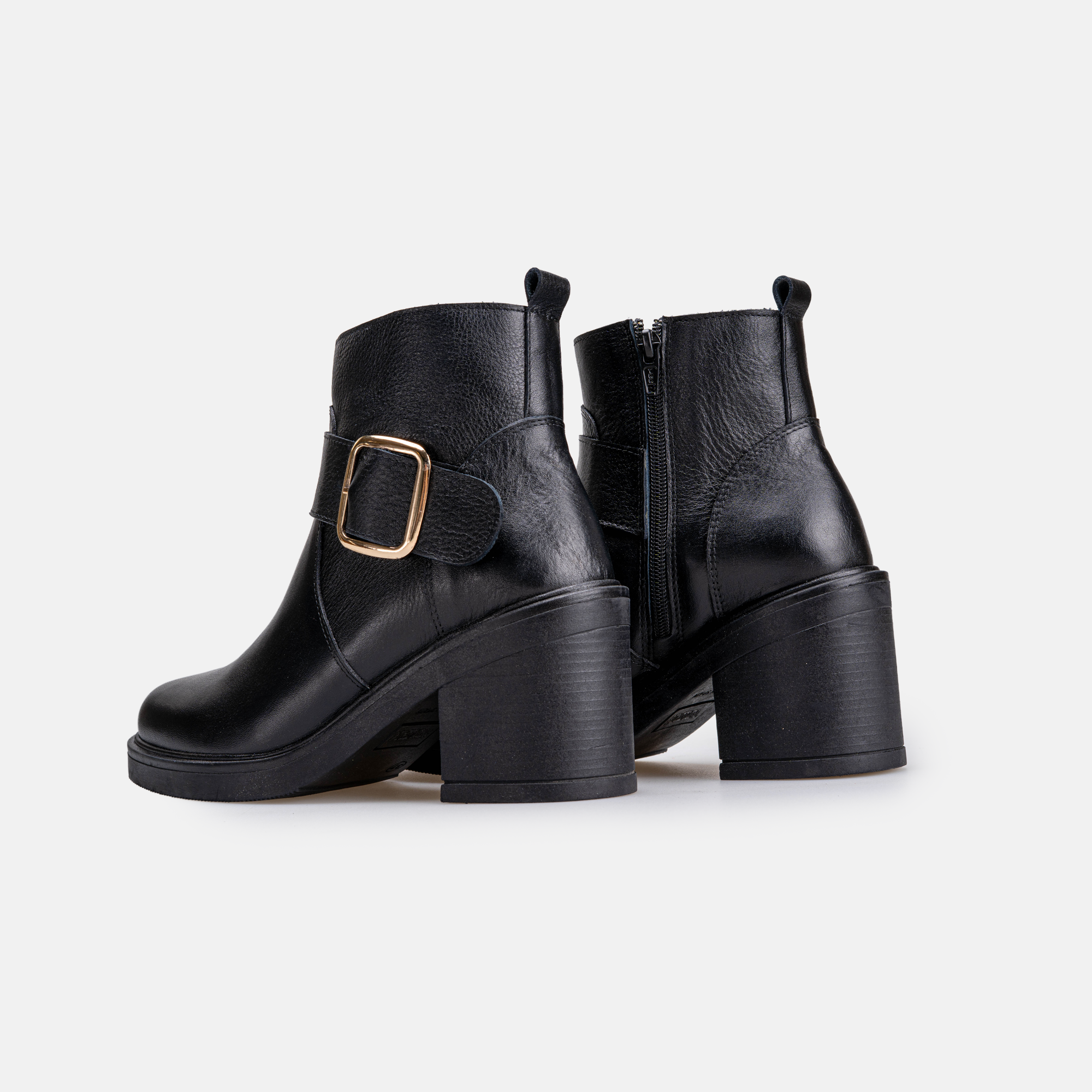 Volzak 4006 Bottine en cuir Noir