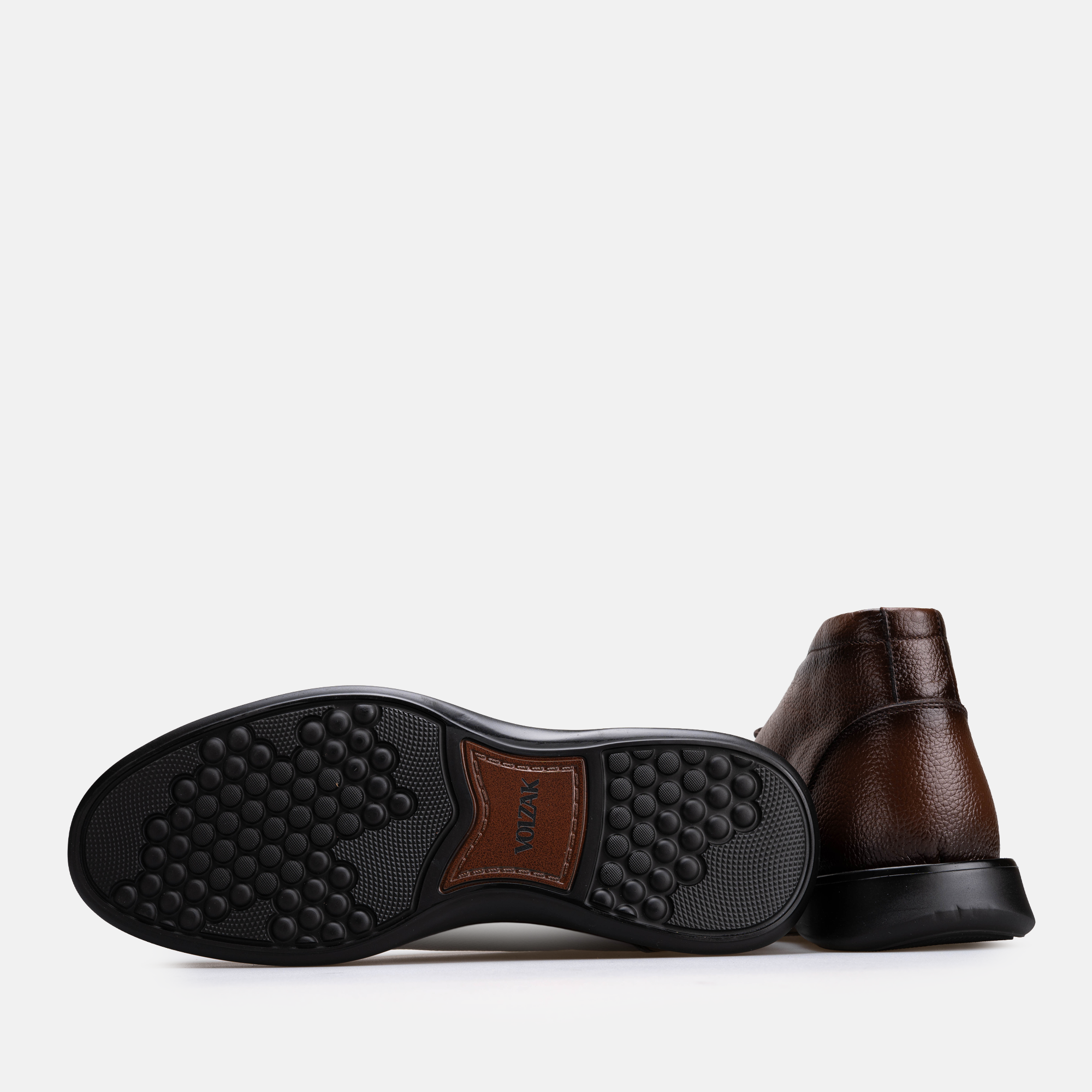 Volzak 5521 Bottine en cuir Marron Grainé