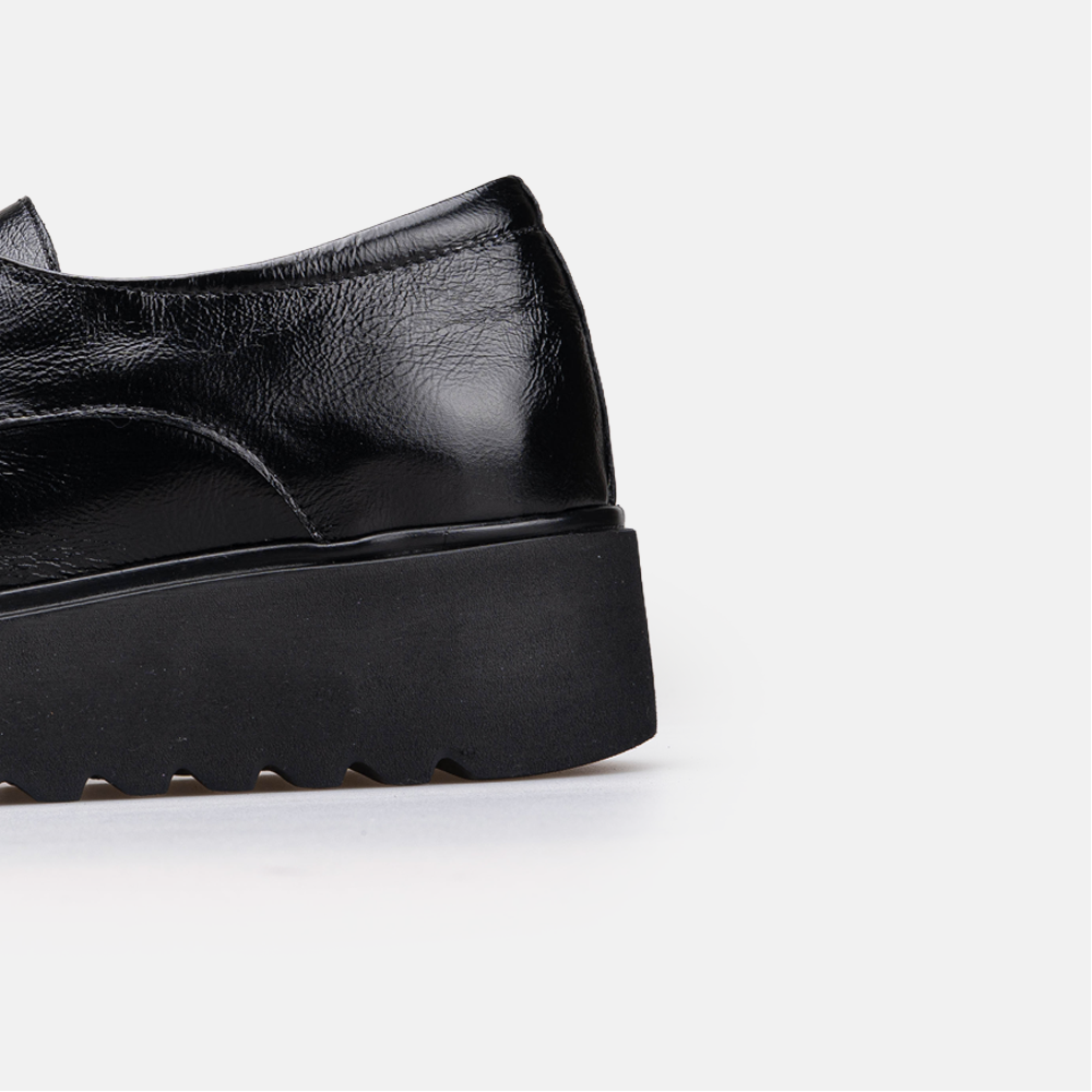 Volzak 4027 Chaussure en cuir Noir Vernis