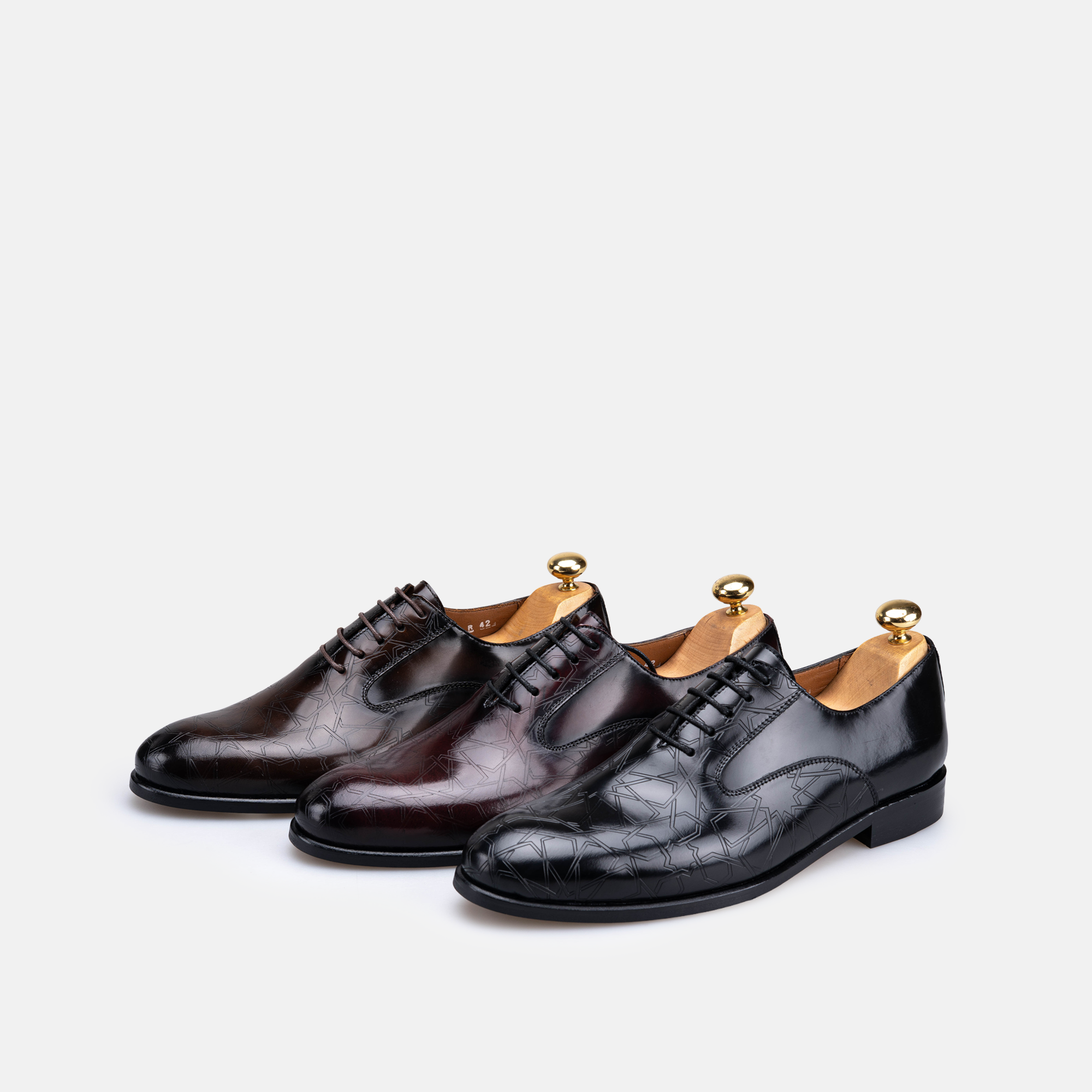 Volzak Zellige chaussure en cuir Noir Démasquable