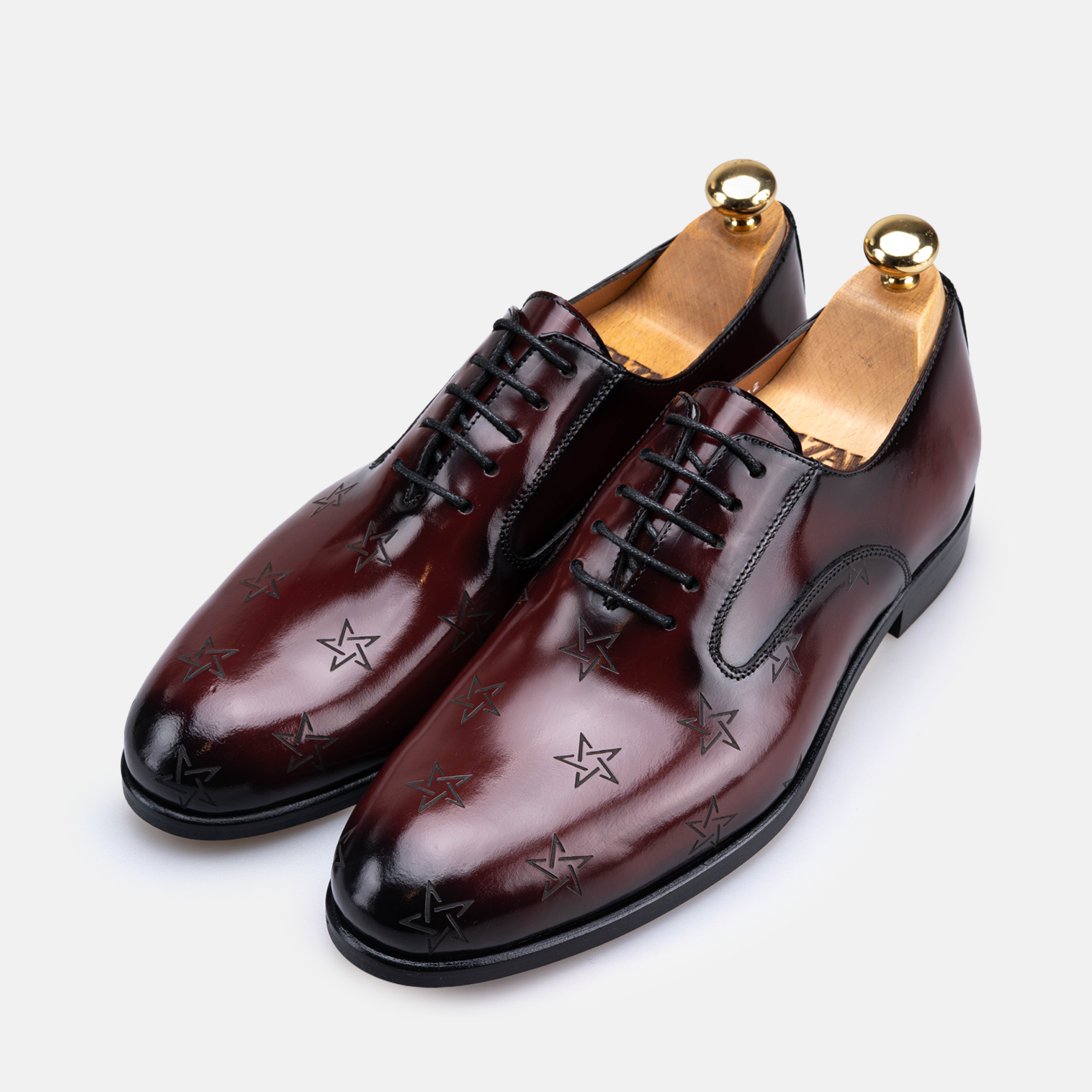 Volzak Morocco chaussure en cuir Bordeaux Démasquable