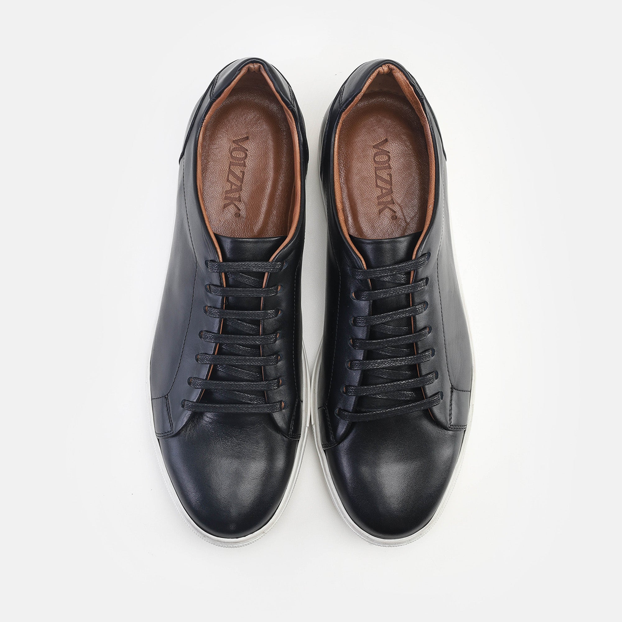 Volzak 5334 basket en cuir Noir