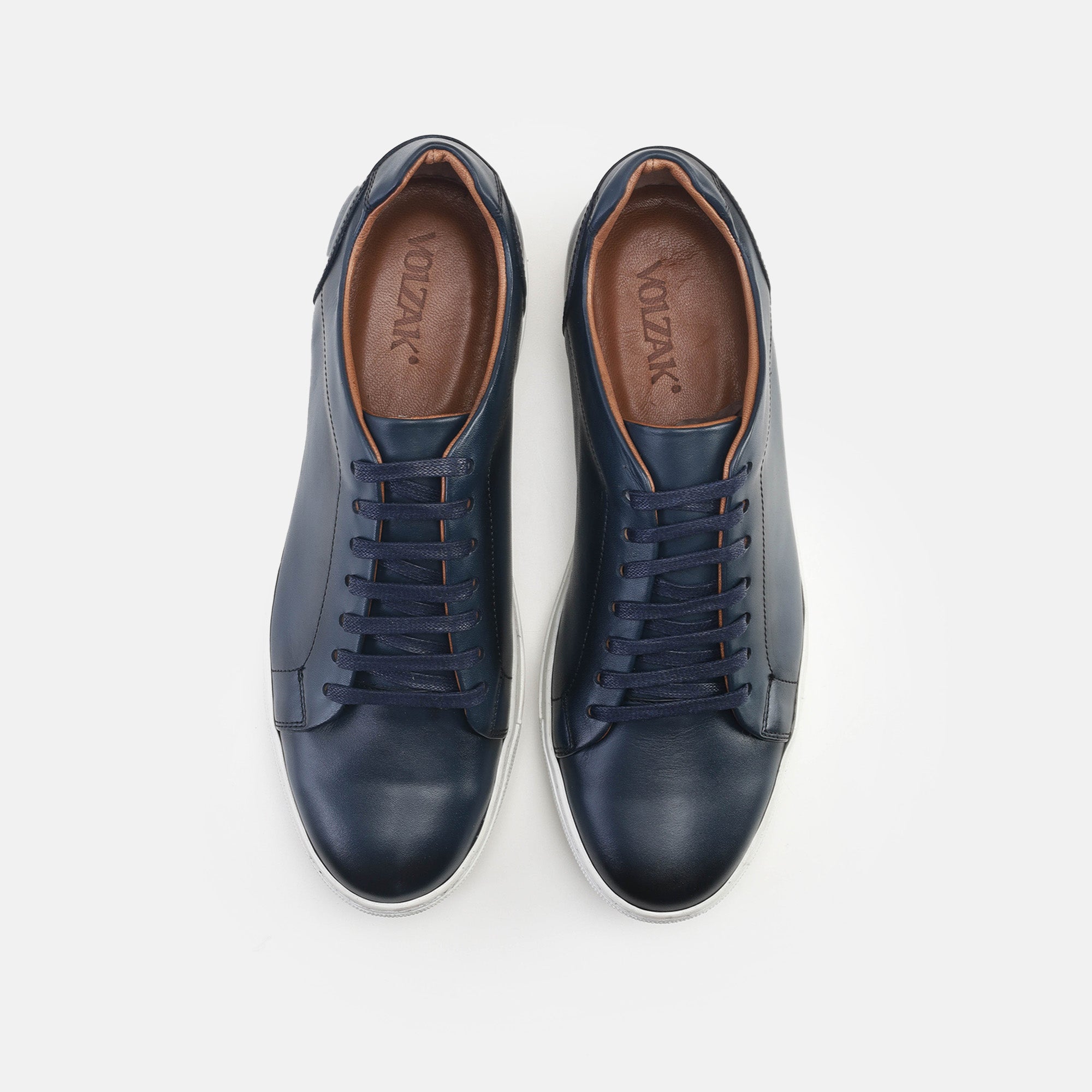 Volzak 5334 basket en cuir Bleu