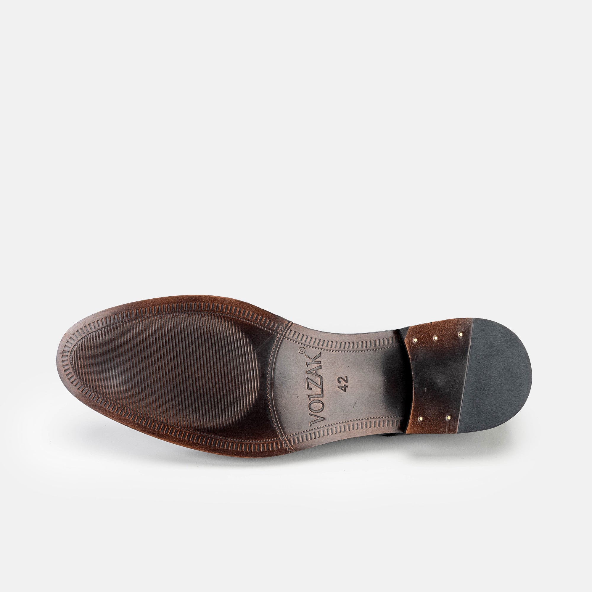 Volzak 5342 chaussure en cuir Marron Vintage