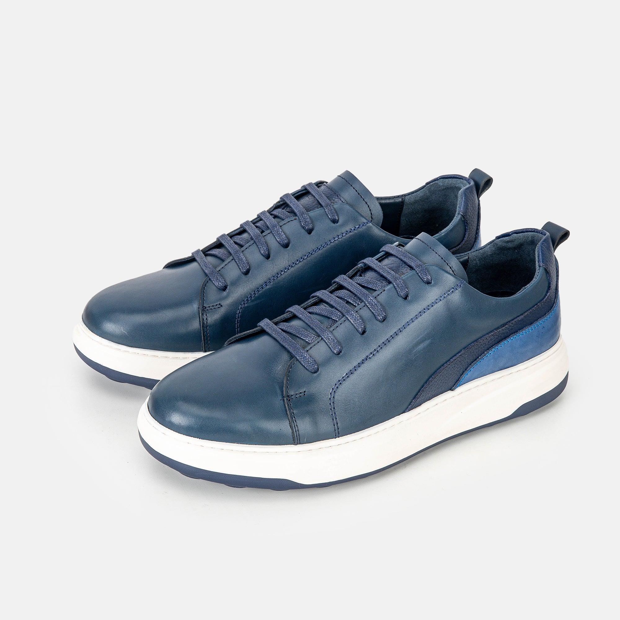 Volzak 6092 basket en cuir Bleu