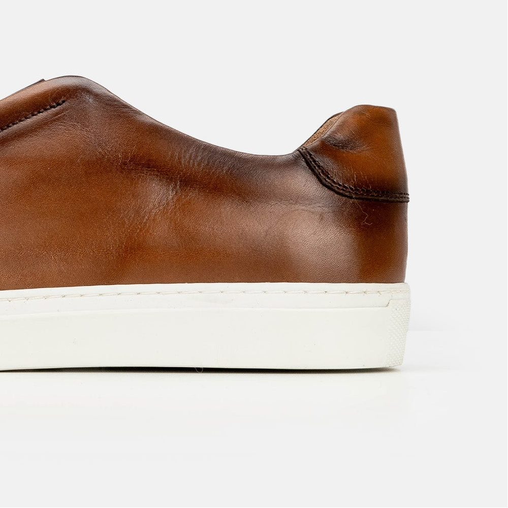 Volzak 5340 basket en cuir Marron Vintage