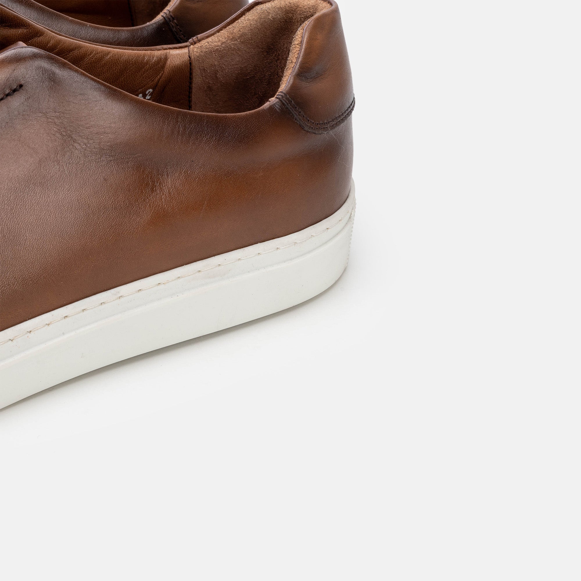 Volzak 5340 basket en cuir Marron Vintage