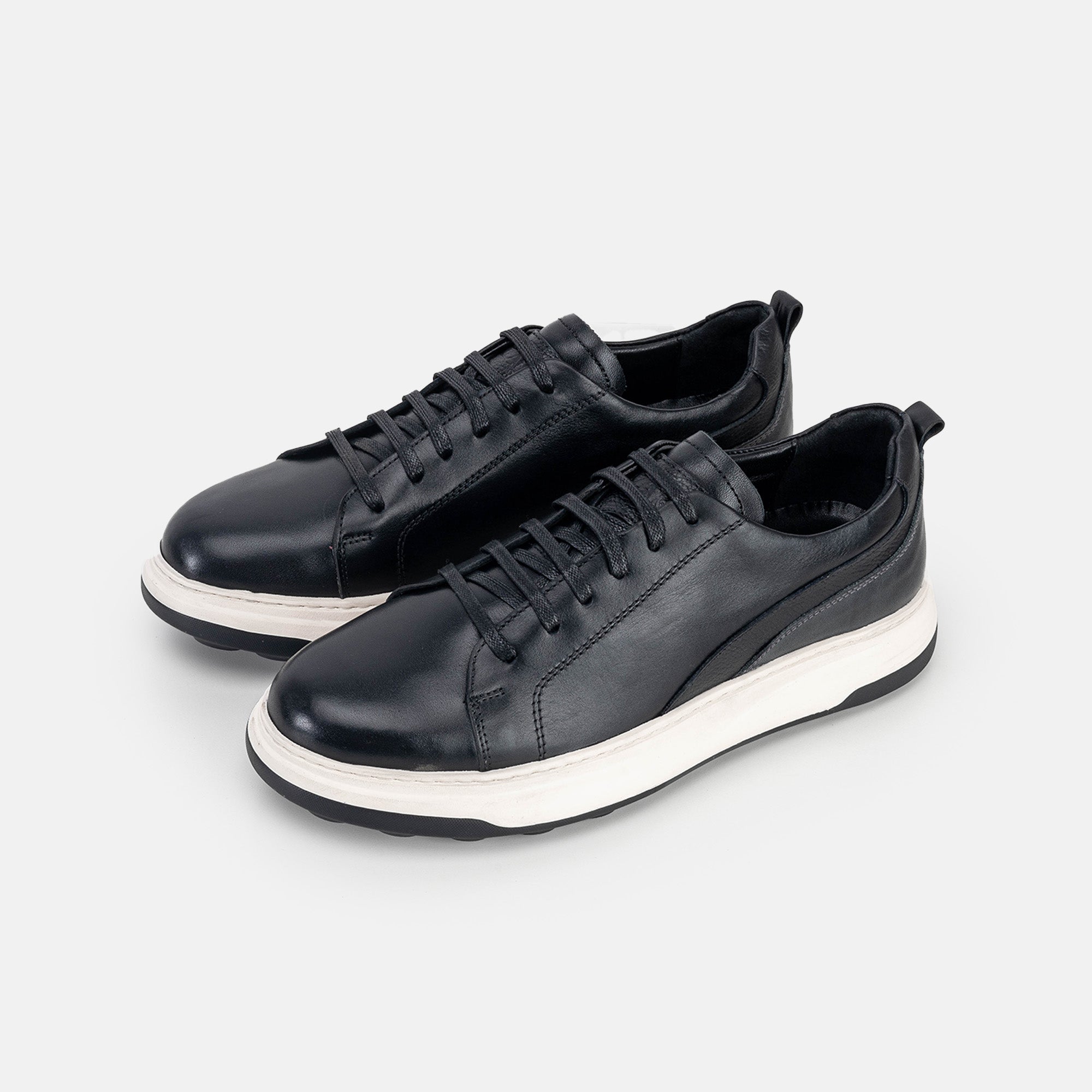Volzak 6092 basket en cuir Noir
