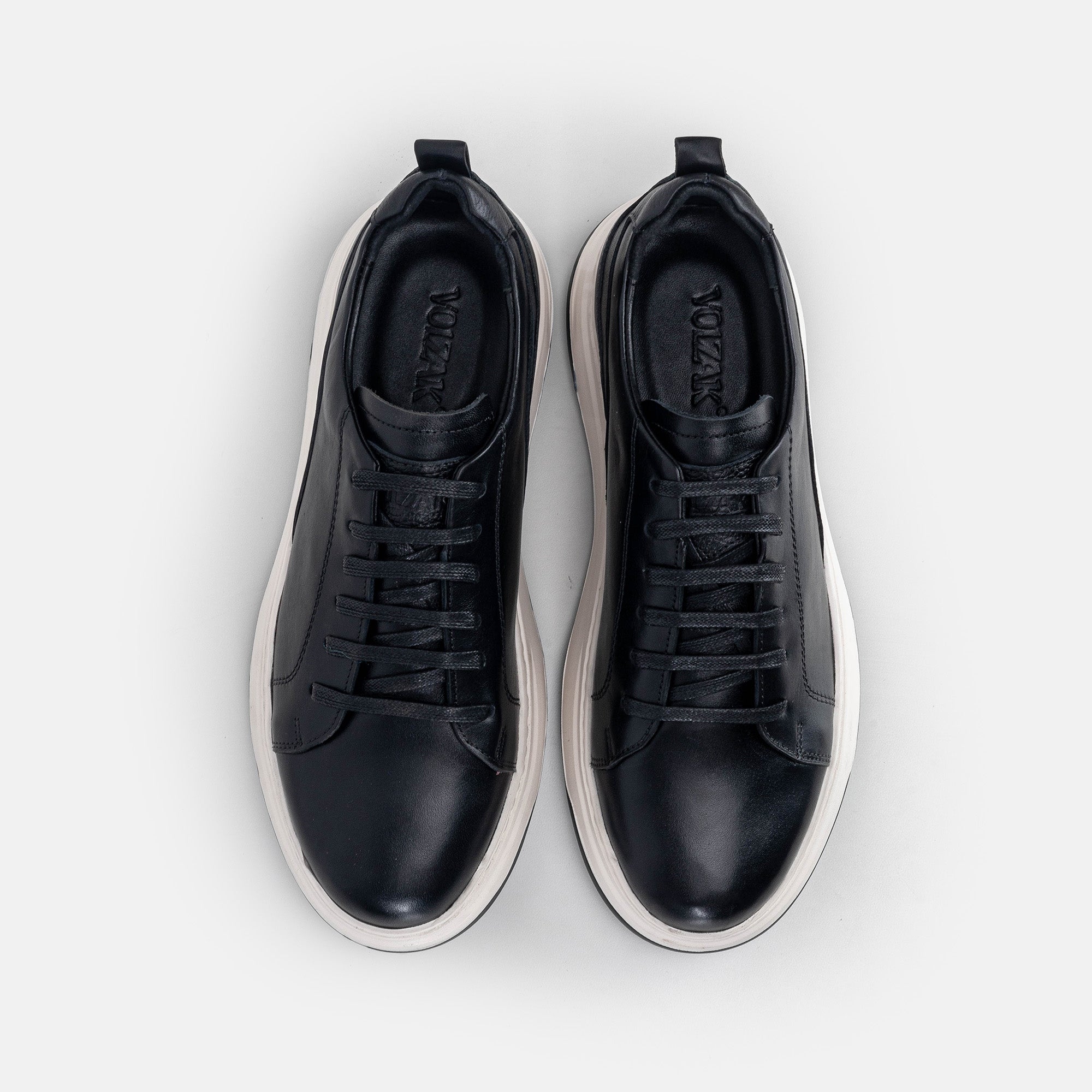 Volzak 6092 basket en cuir Noir