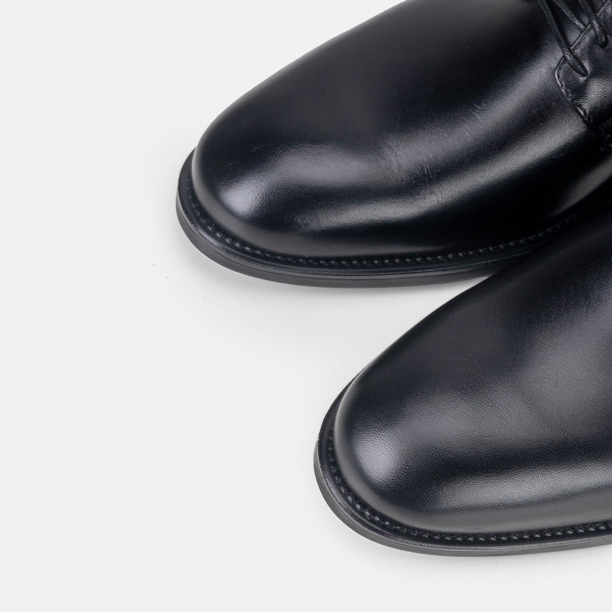 Volzak 2165 Black Leather Shoe