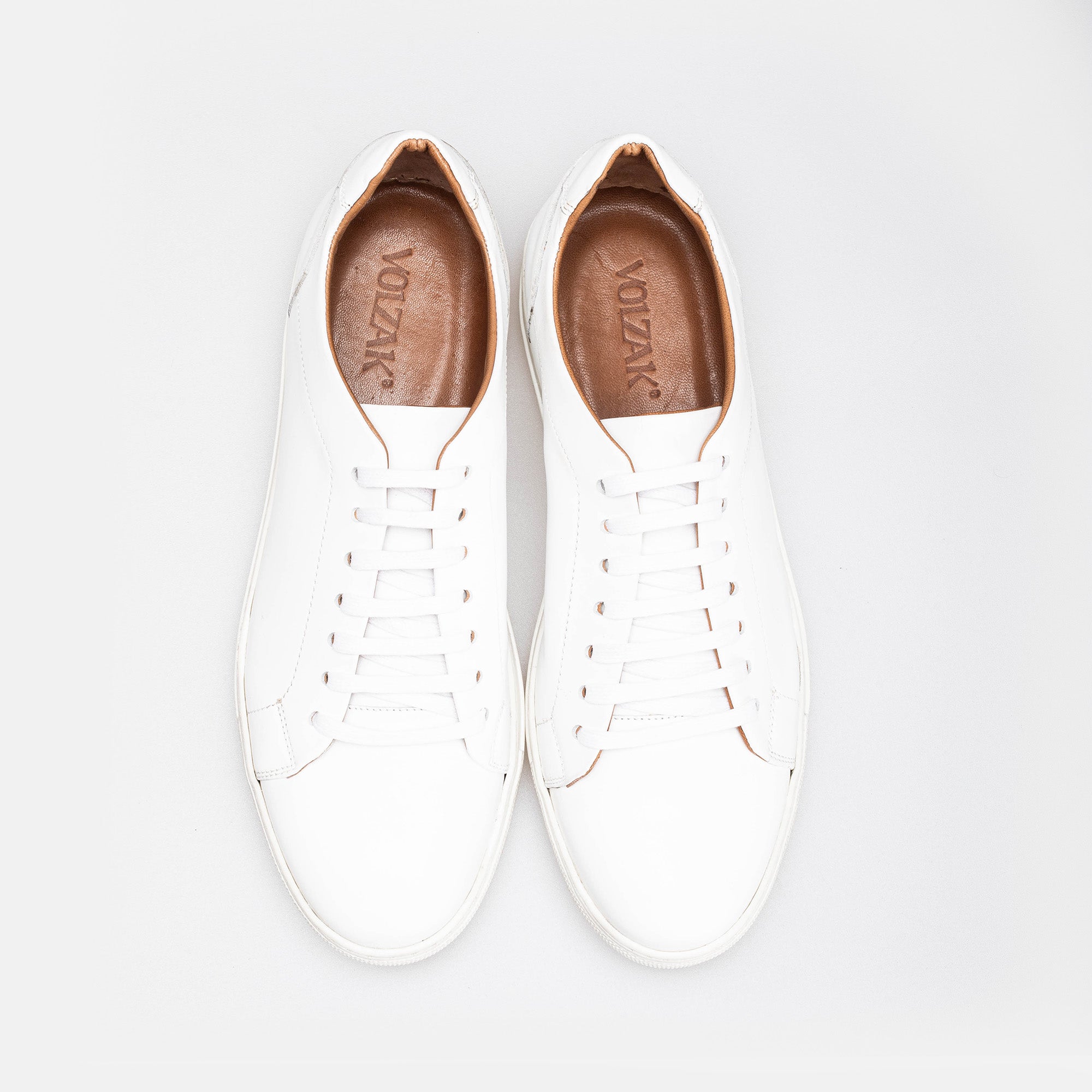 Volzak 5334 basket en cuir Blanc