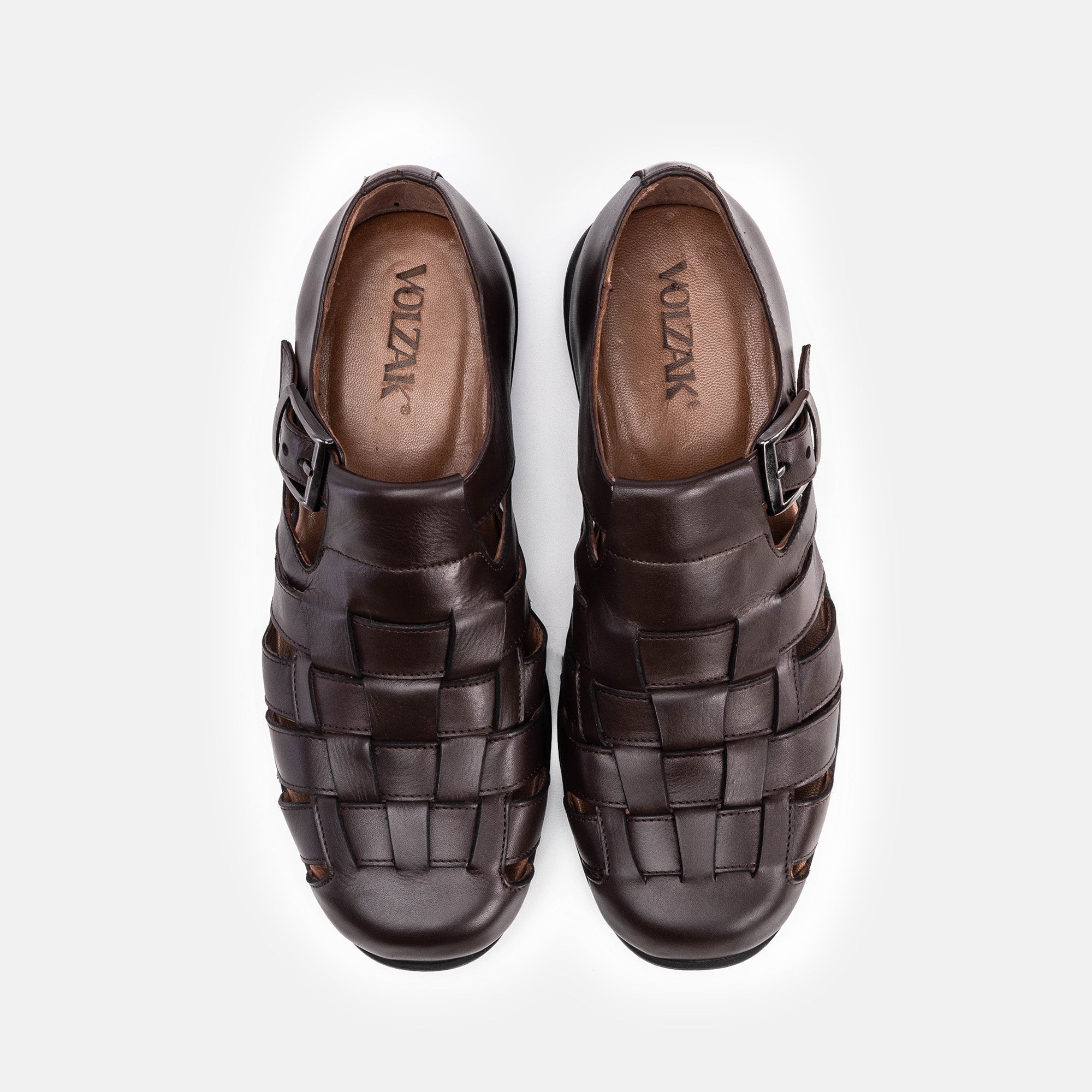 Volzak 5210 Sandale en cuir Marron